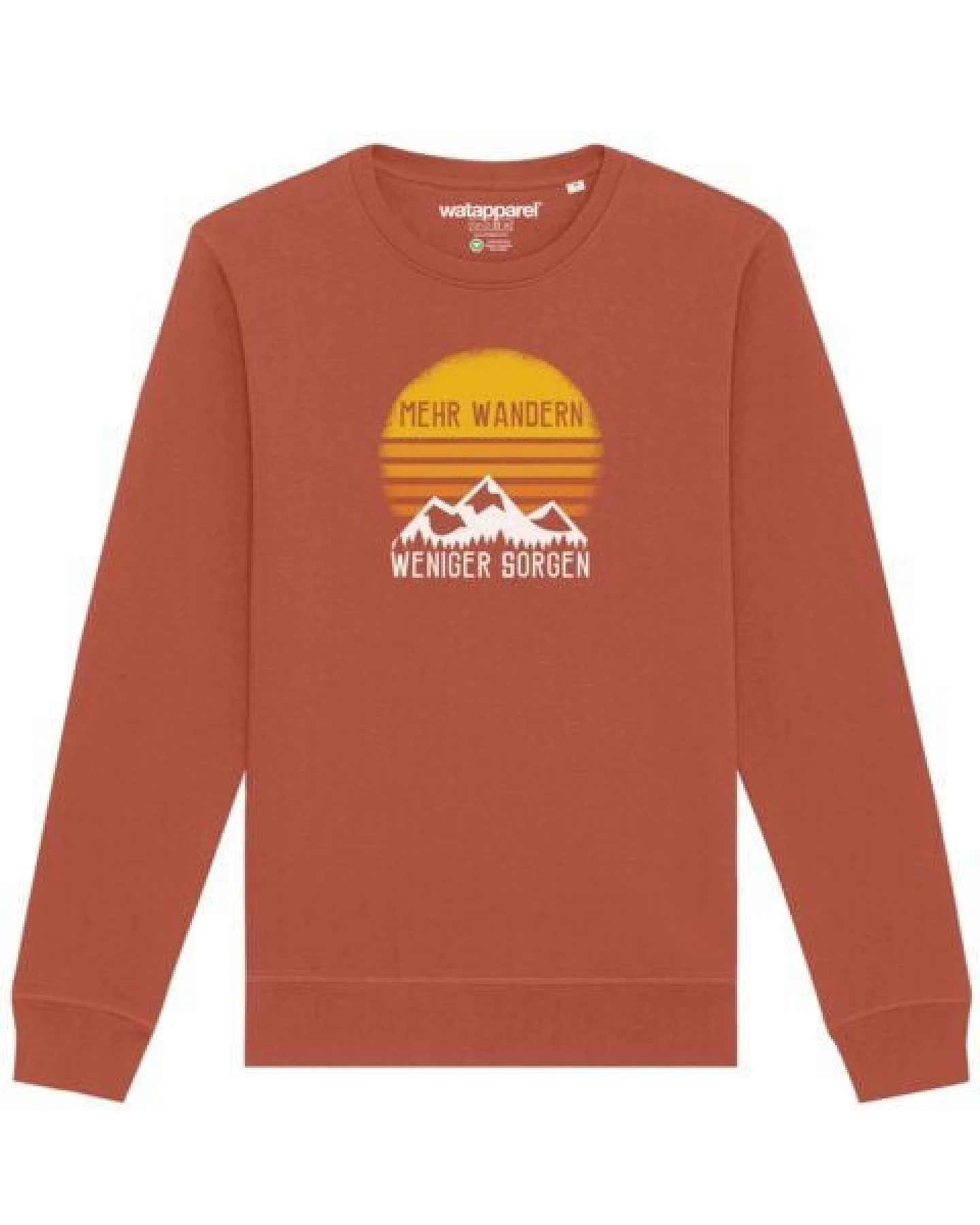 watapparel Sweatshirt Unisex Mehr Wandern – Ansicht 2