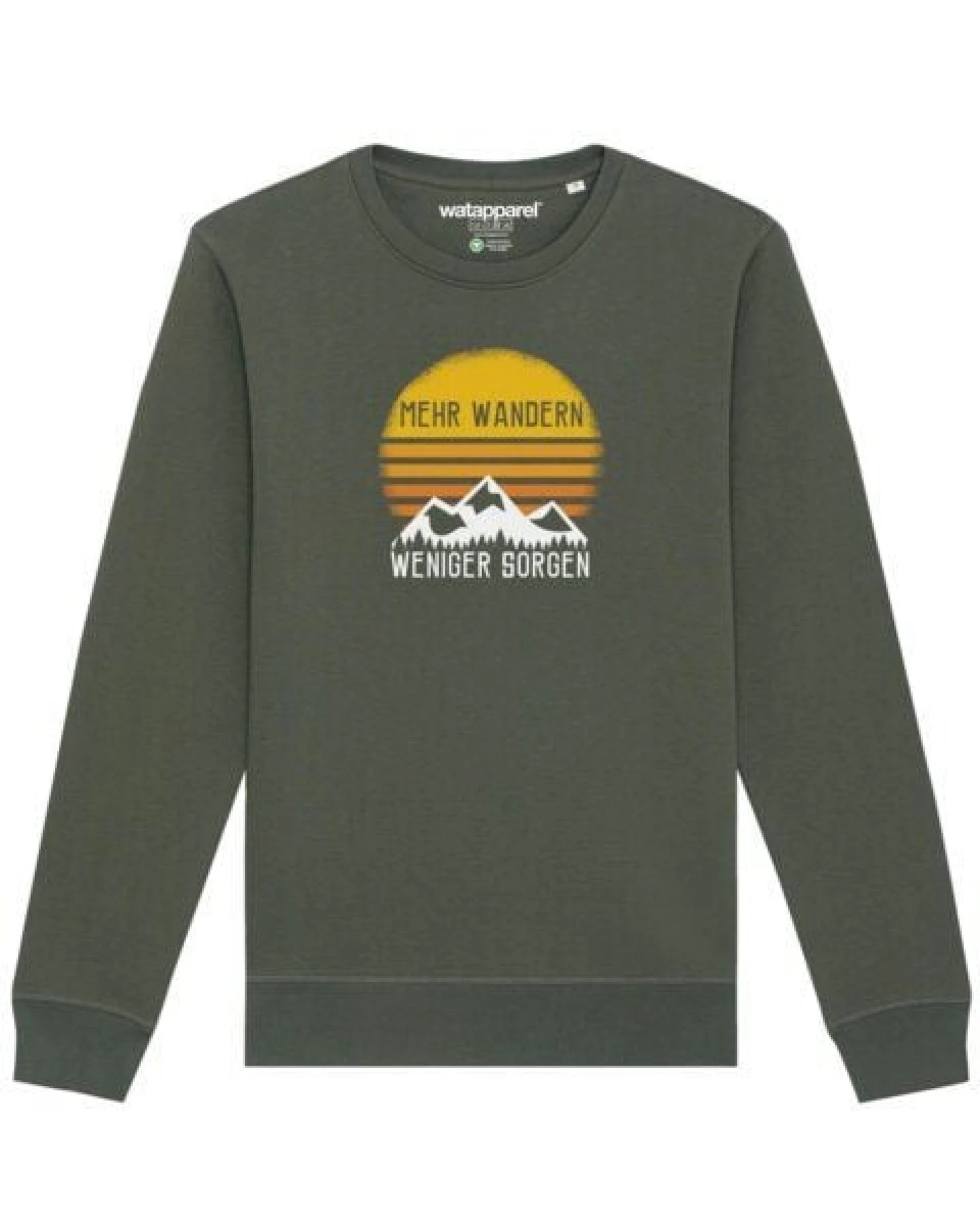 watapparel Sweatshirt Unisex Mehr Wandern – Ansicht 2