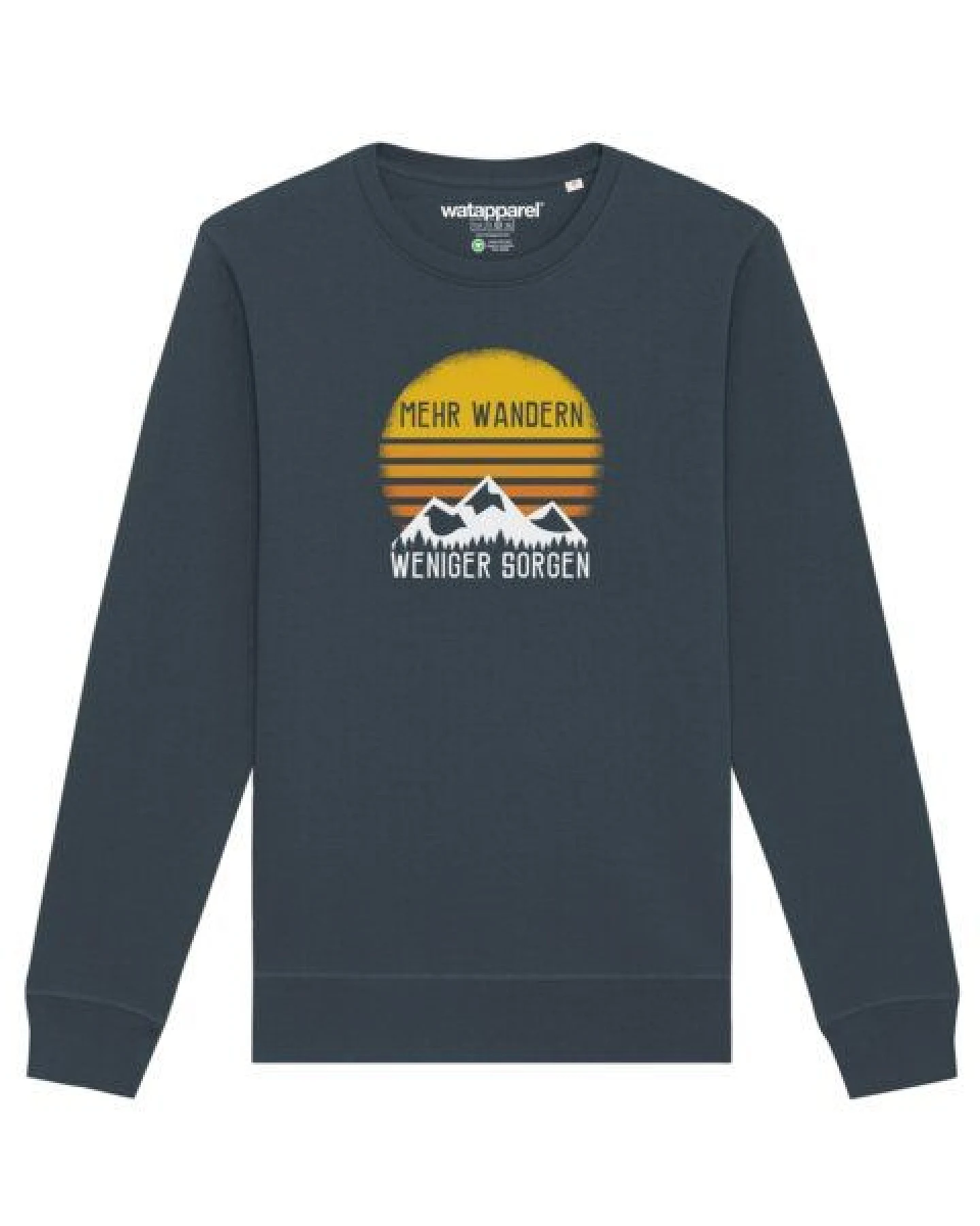 watapparel Sweatshirt Unisex Mehr Wandern – Ansicht 2