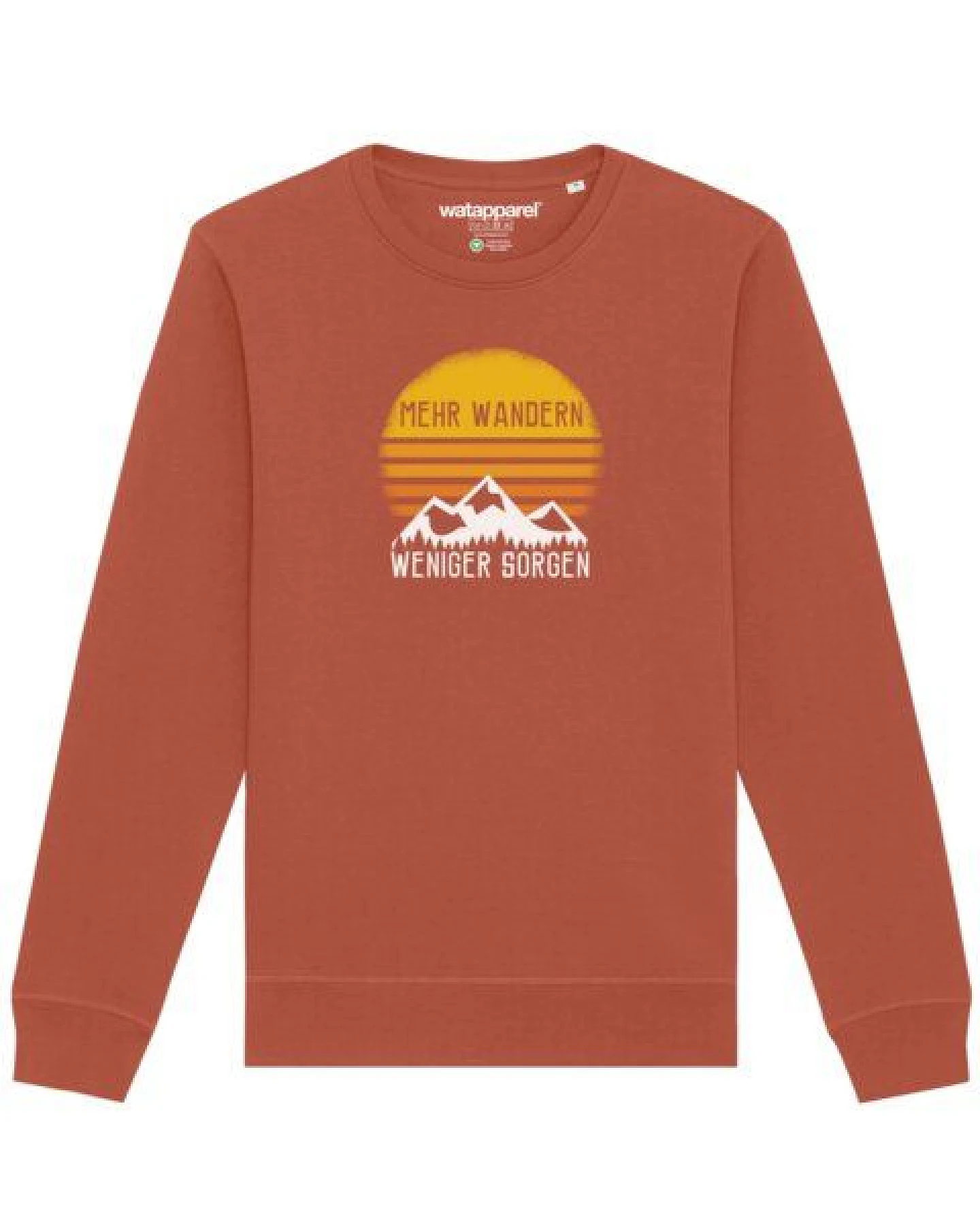 watapparel Sweatshirt Unisex Mehr Wandern – Ansicht 2