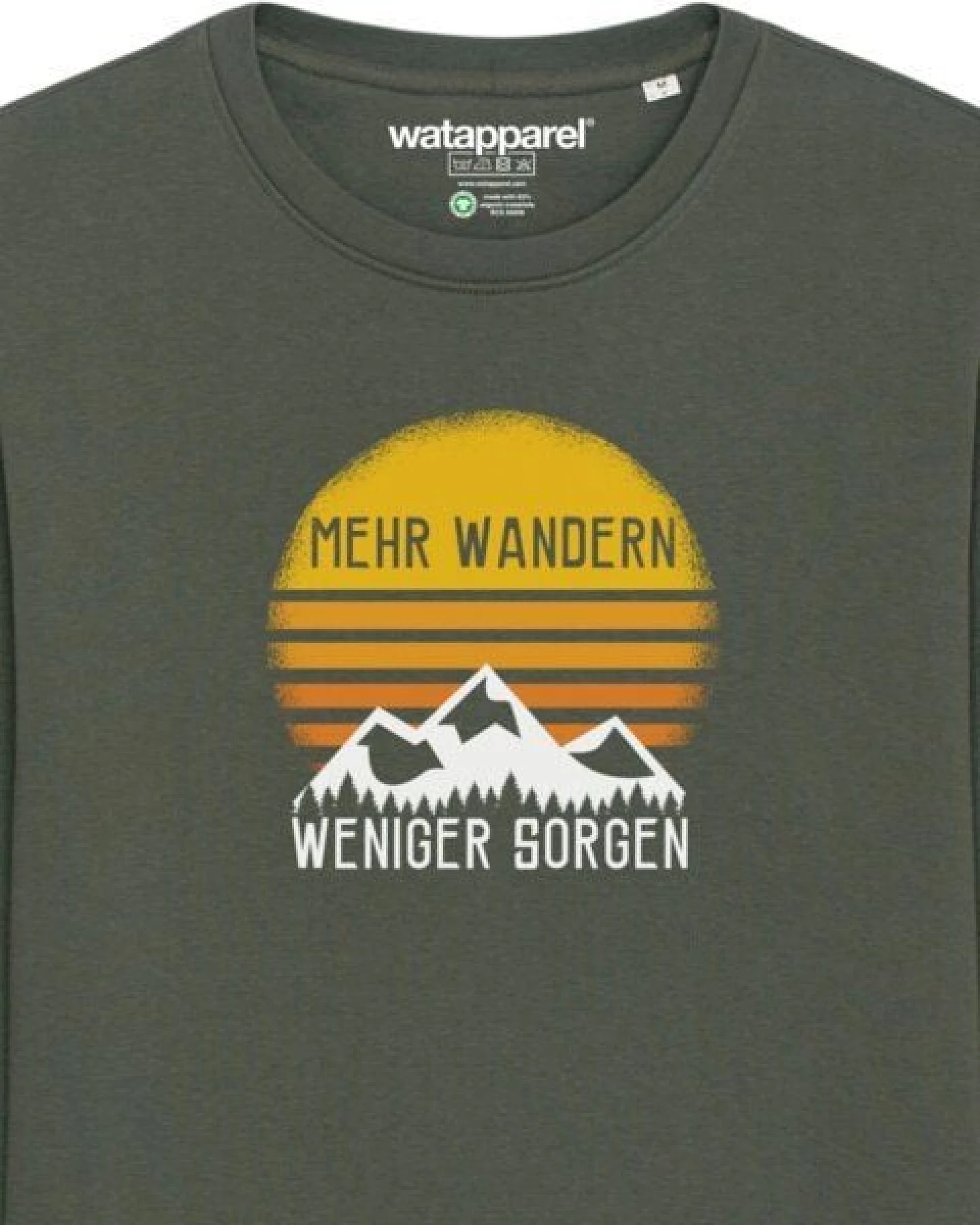 watapparel Sweatshirt Unisex Mehr Wandern – Ansicht 3