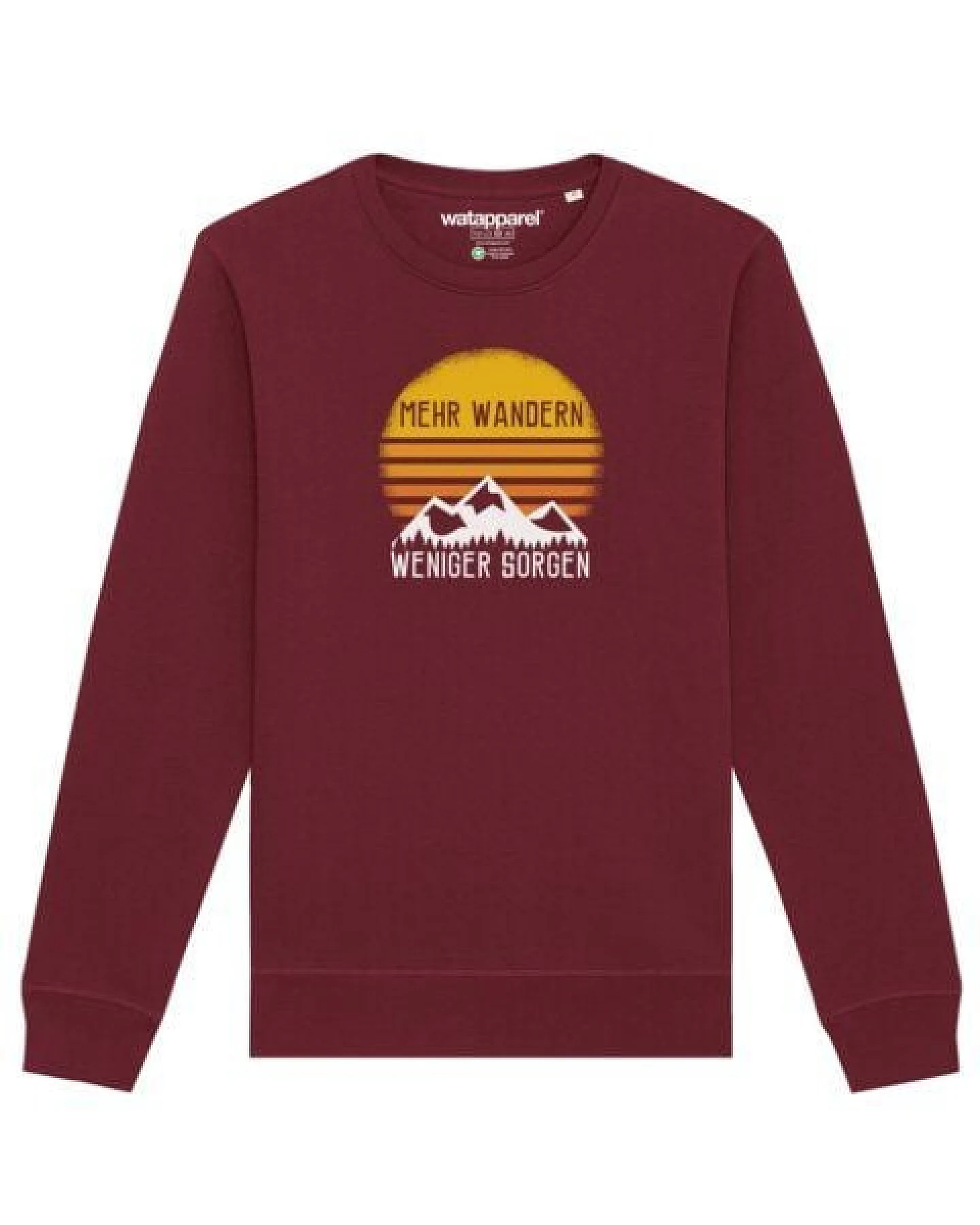 watapparel Sweatshirt Unisex Mehr Wandern – Ansicht 2