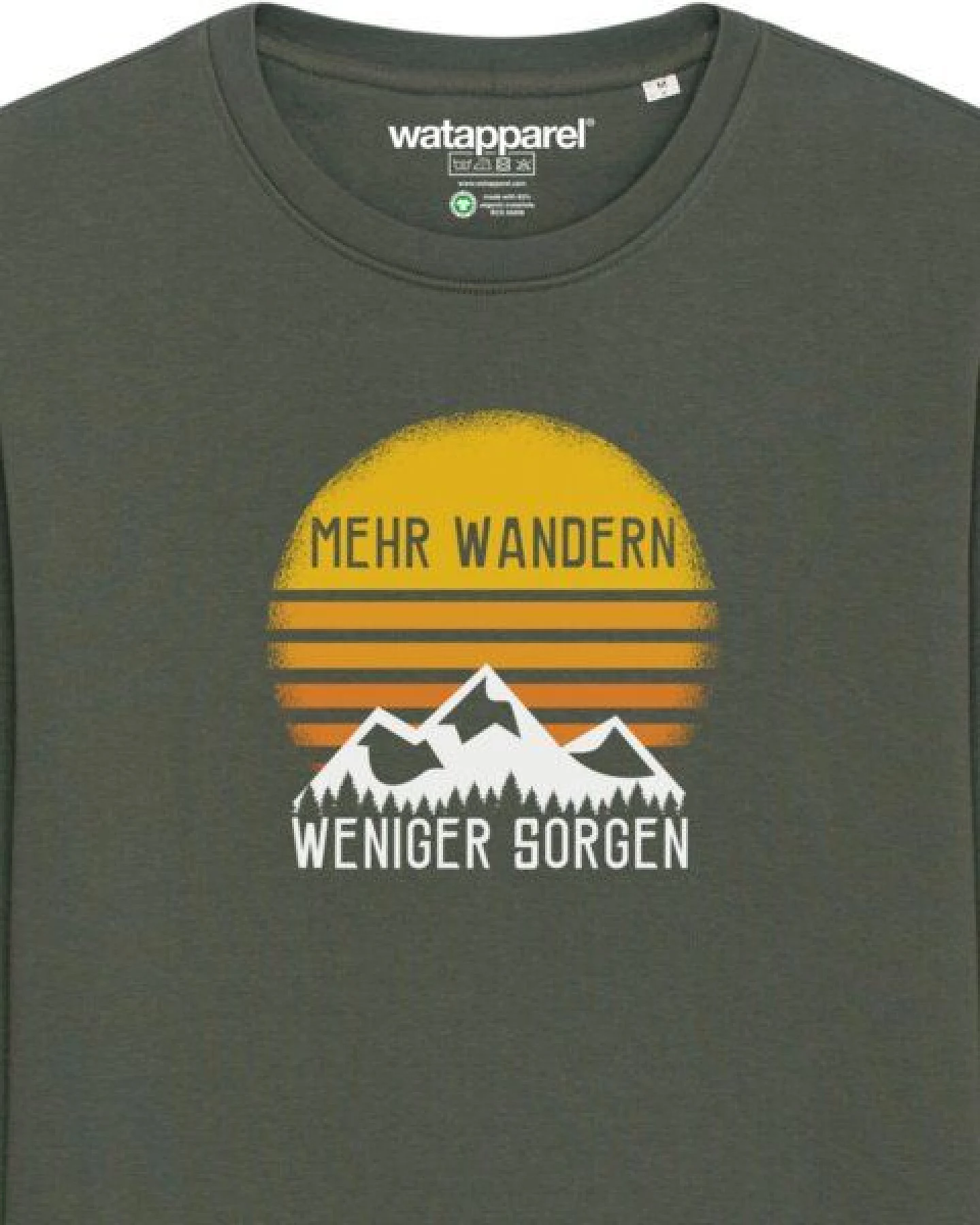 watapparel Sweatshirt Unisex Mehr Wandern – Ansicht 3