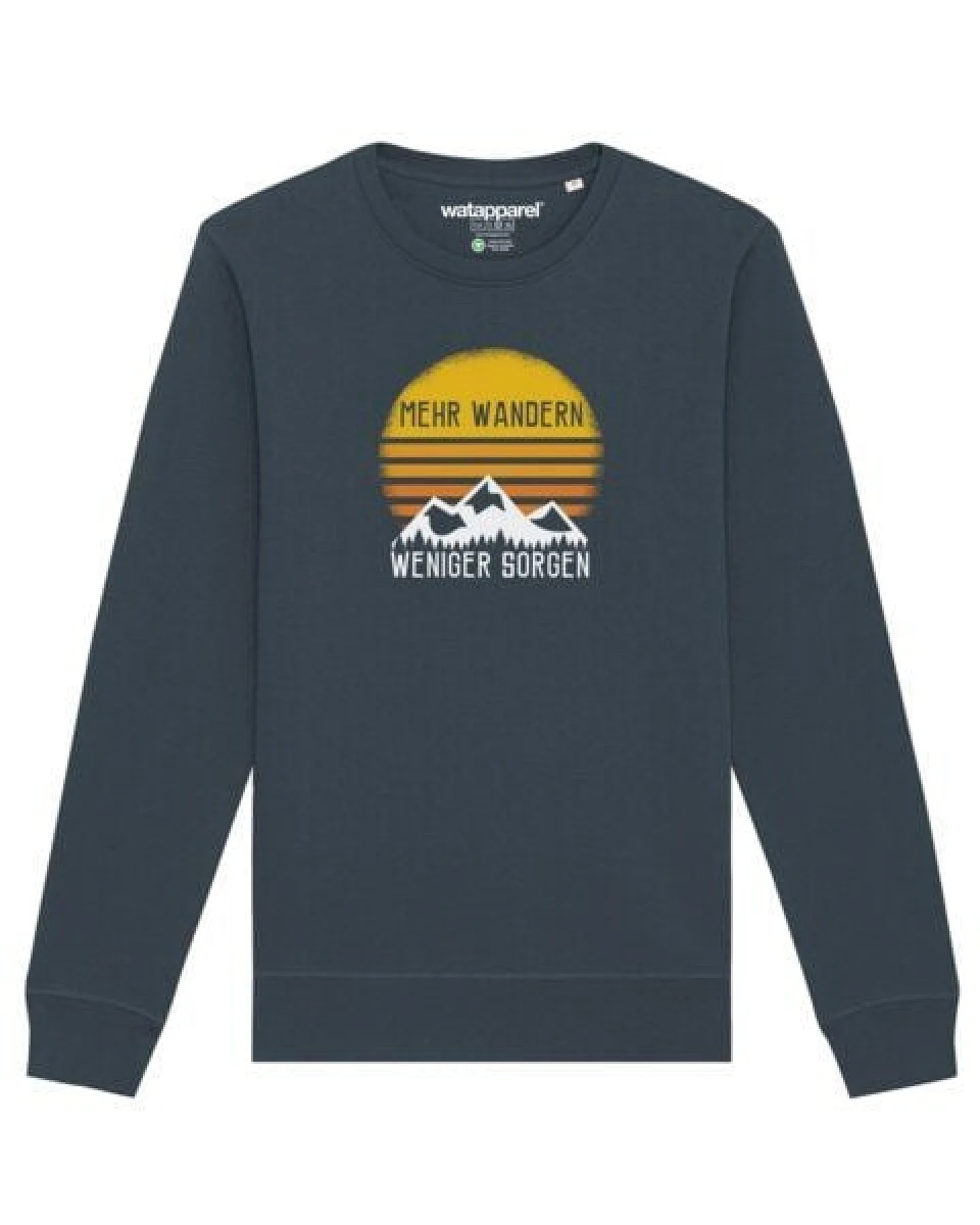 watapparel Sweatshirt Unisex Mehr Wandern – Ansicht 2