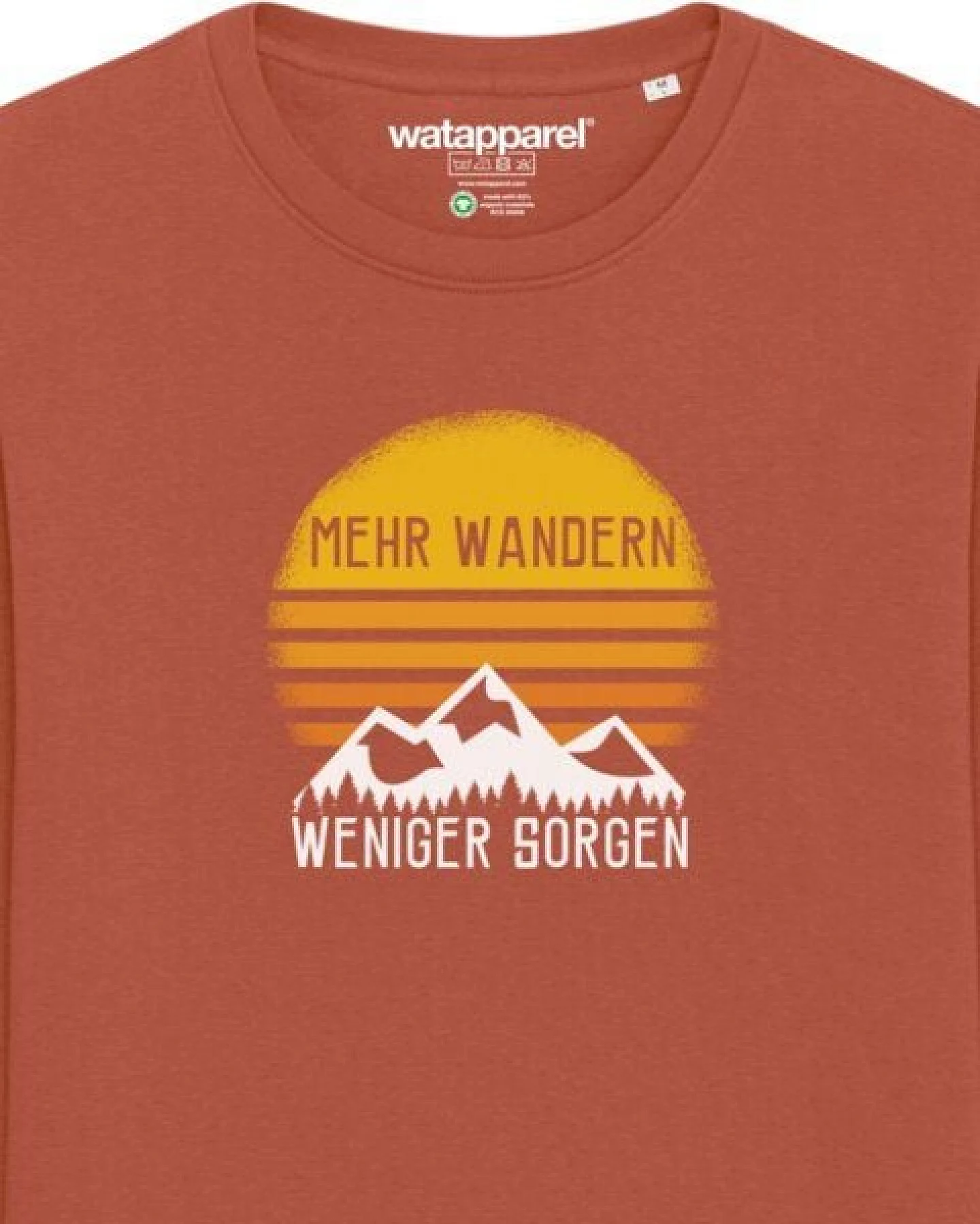 watapparel Sweatshirt Unisex Mehr Wandern – Ansicht 3