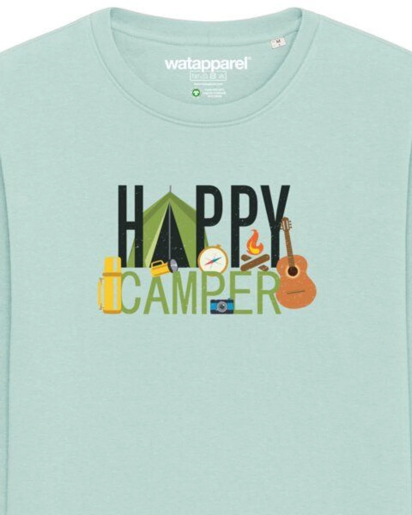 watapparel Sweatshirt Unisex Happy Camper – Ansicht 3