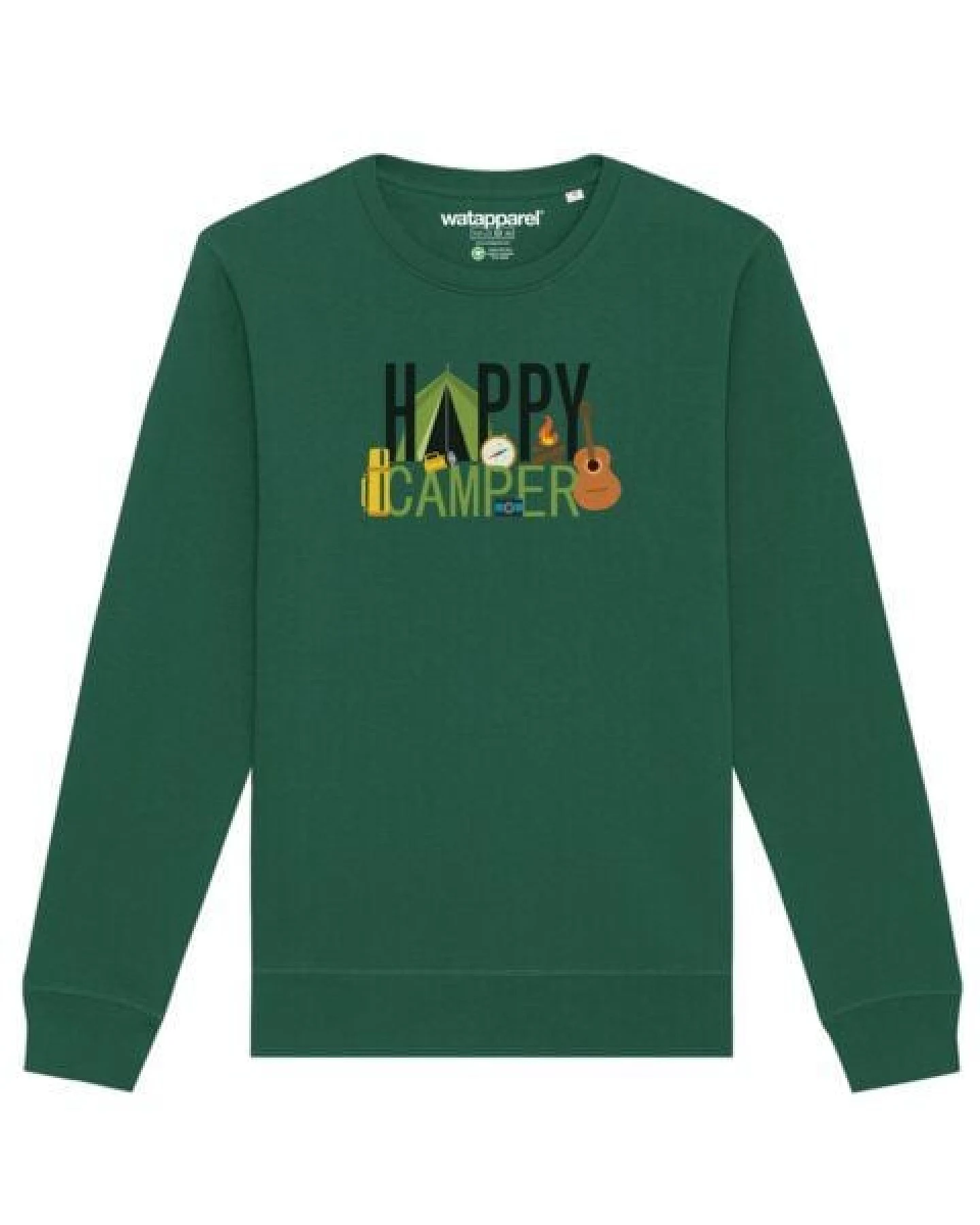 watapparel Sweatshirt Unisex Happy Camper – Ansicht 2