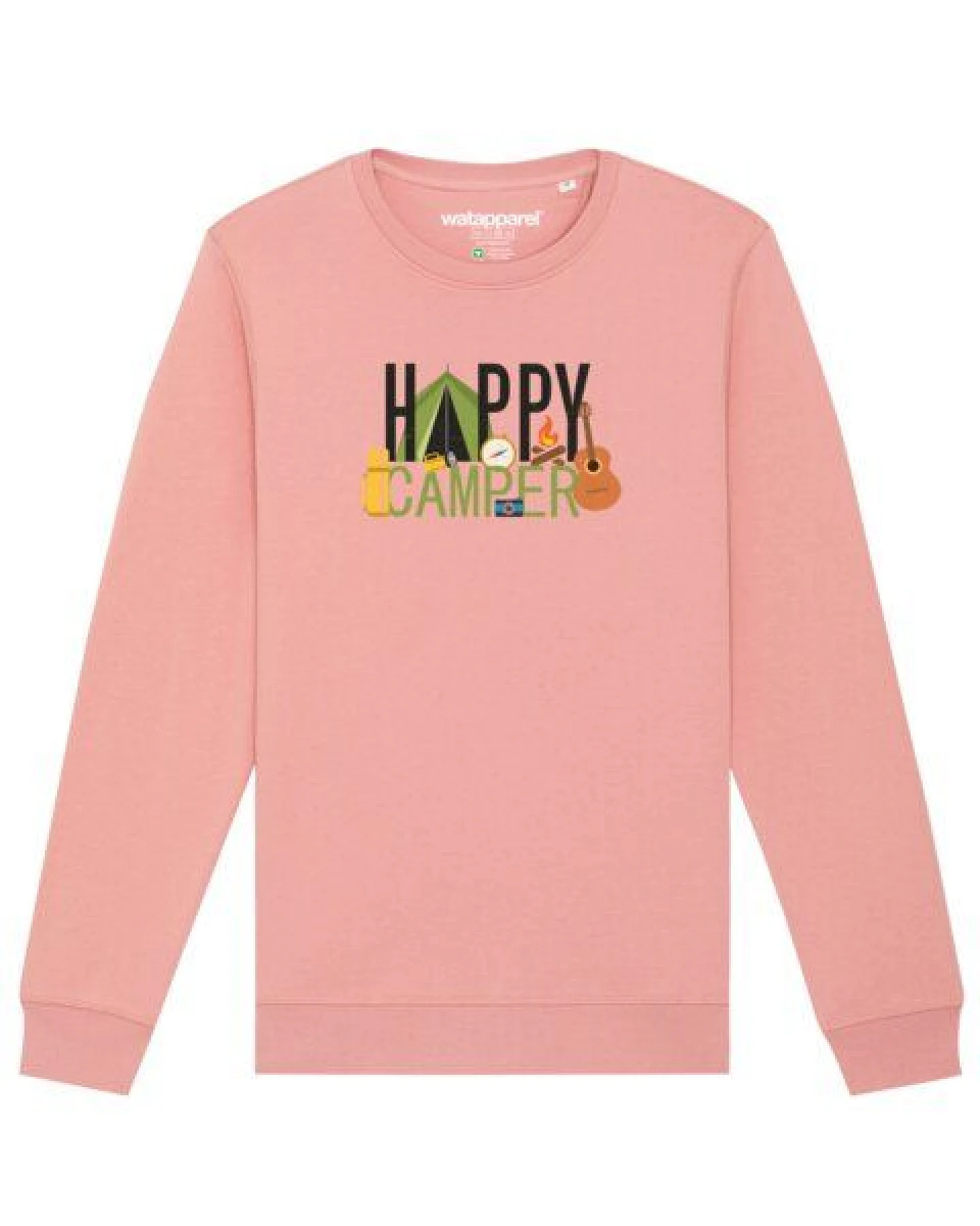 watapparel Sweatshirt Unisex Happy Camper – Ansicht 2