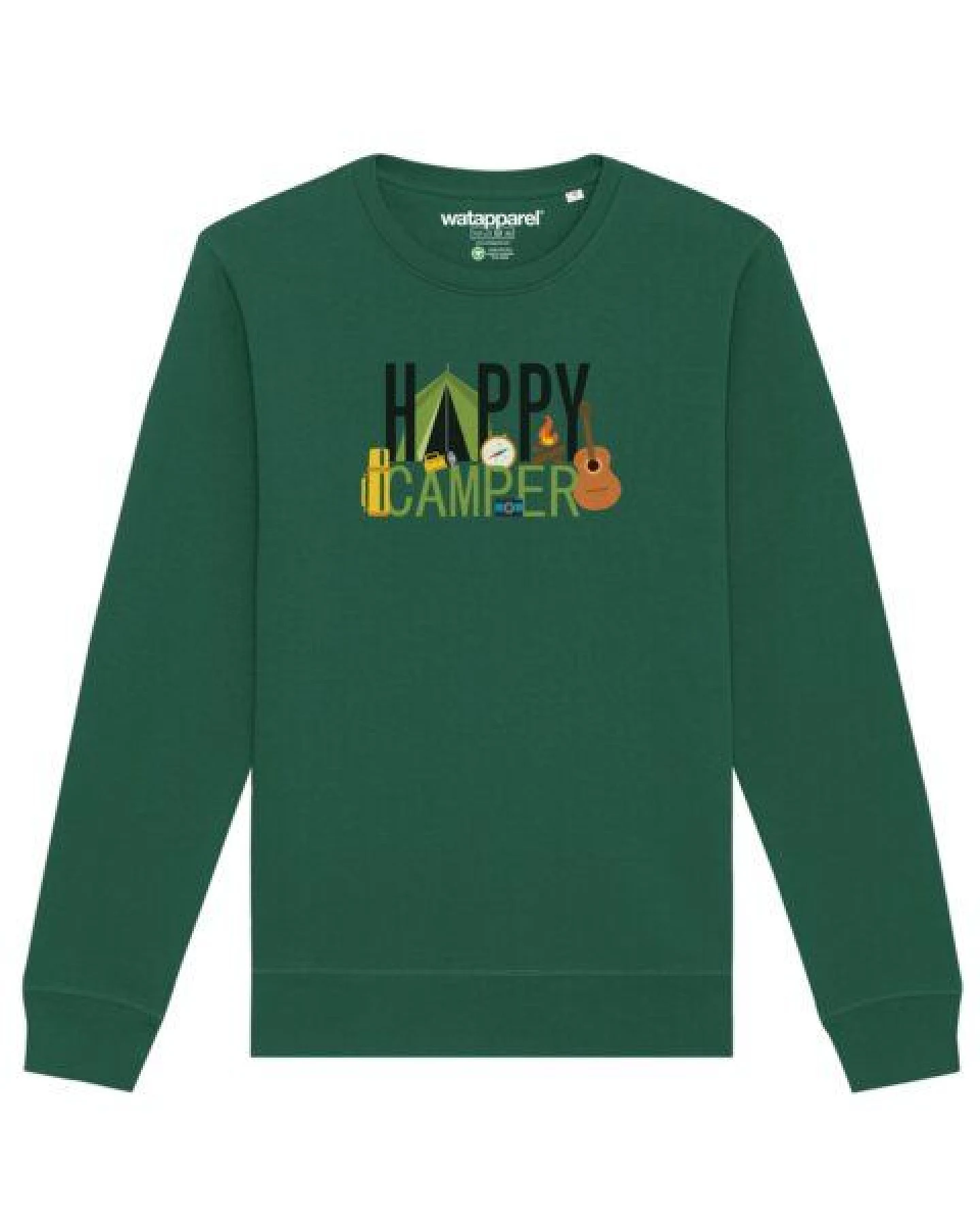 watapparel Sweatshirt Unisex Happy Camper – Ansicht 2