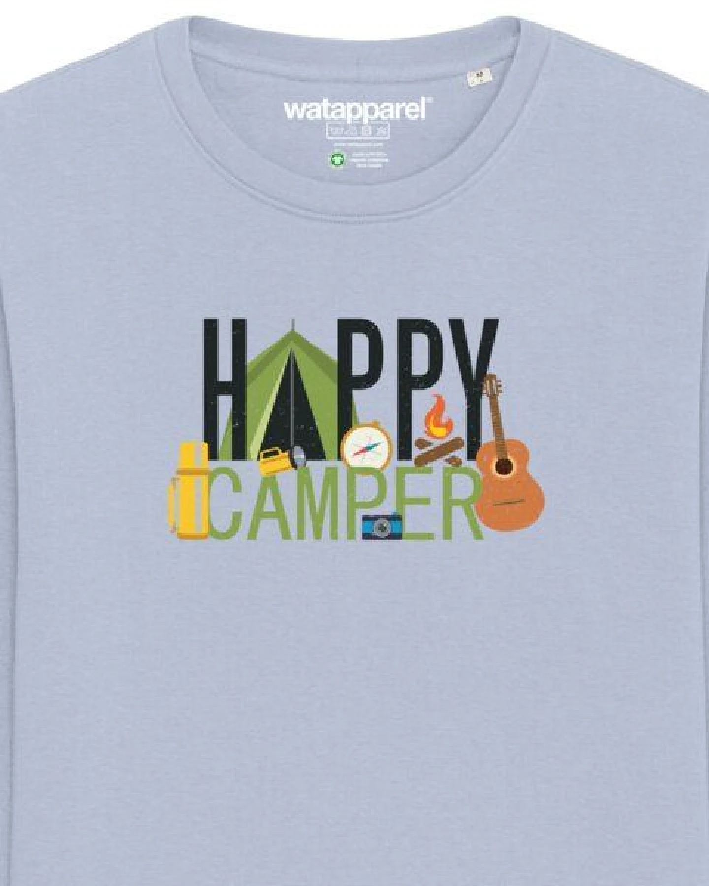 watapparel Sweatshirt Unisex Happy Camper – Ansicht 3