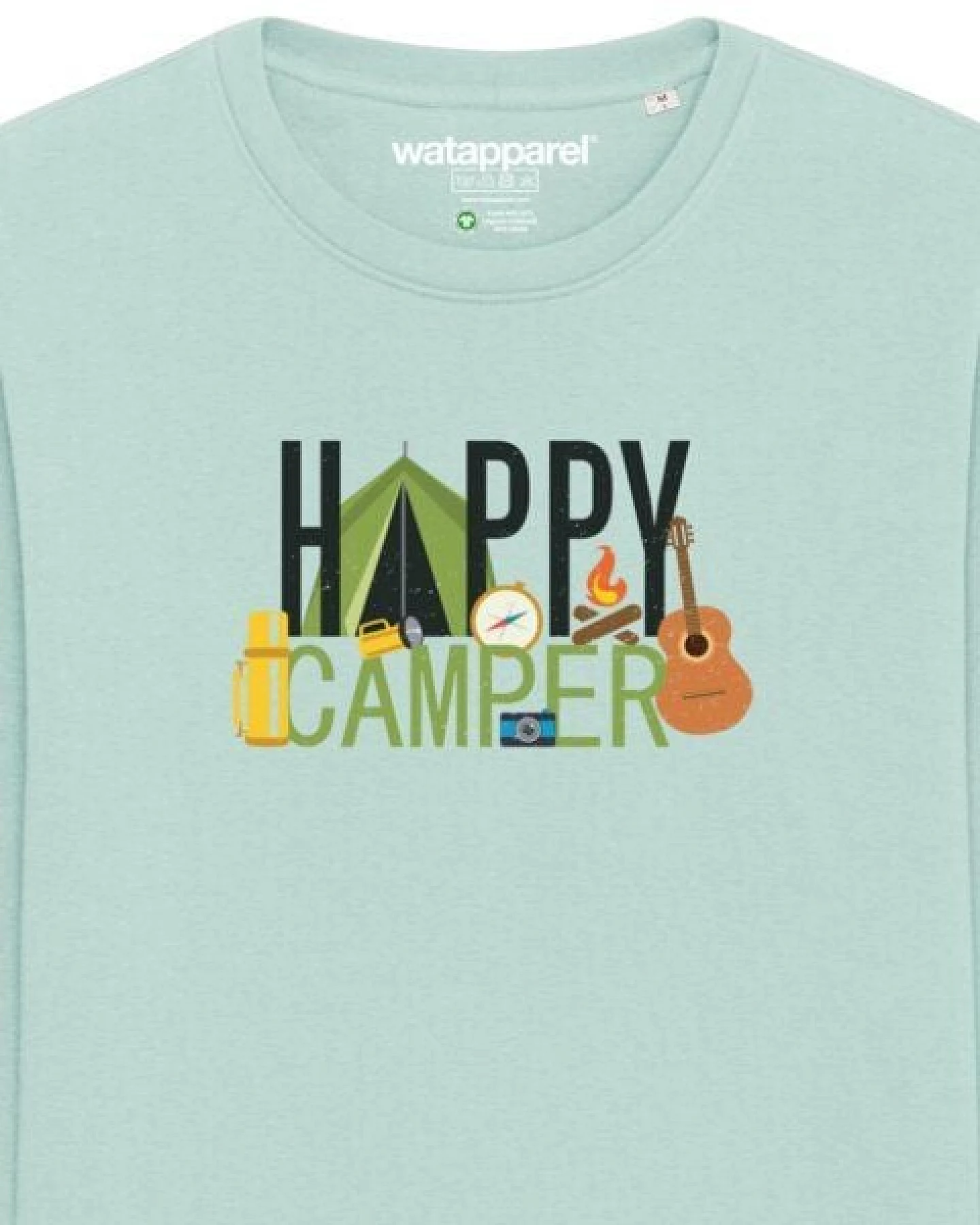 watapparel Sweatshirt Unisex Happy Camper – Ansicht 3