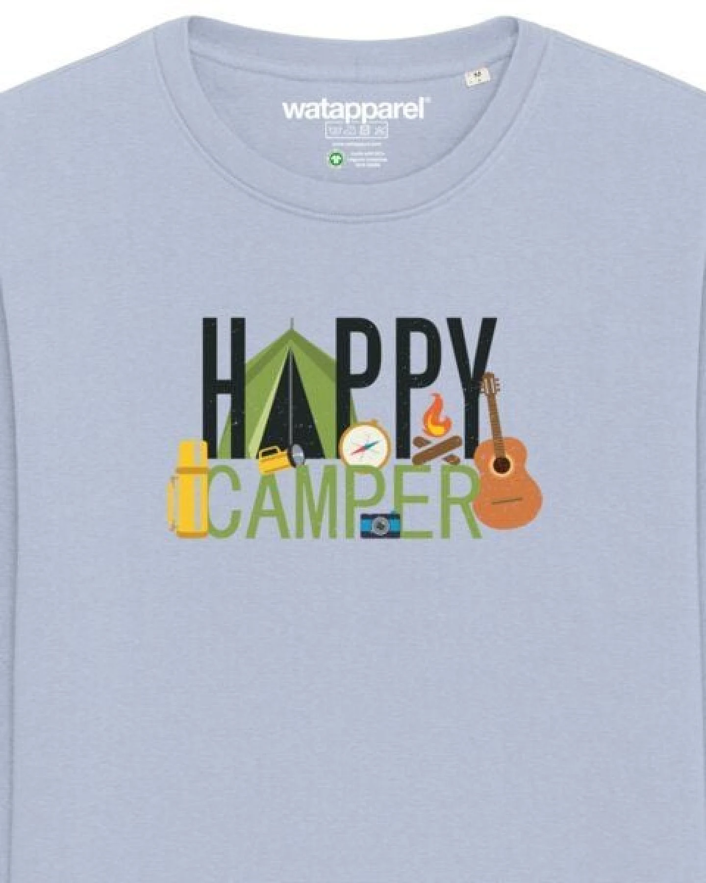 watapparel Sweatshirt Unisex Happy Camper – Ansicht 3