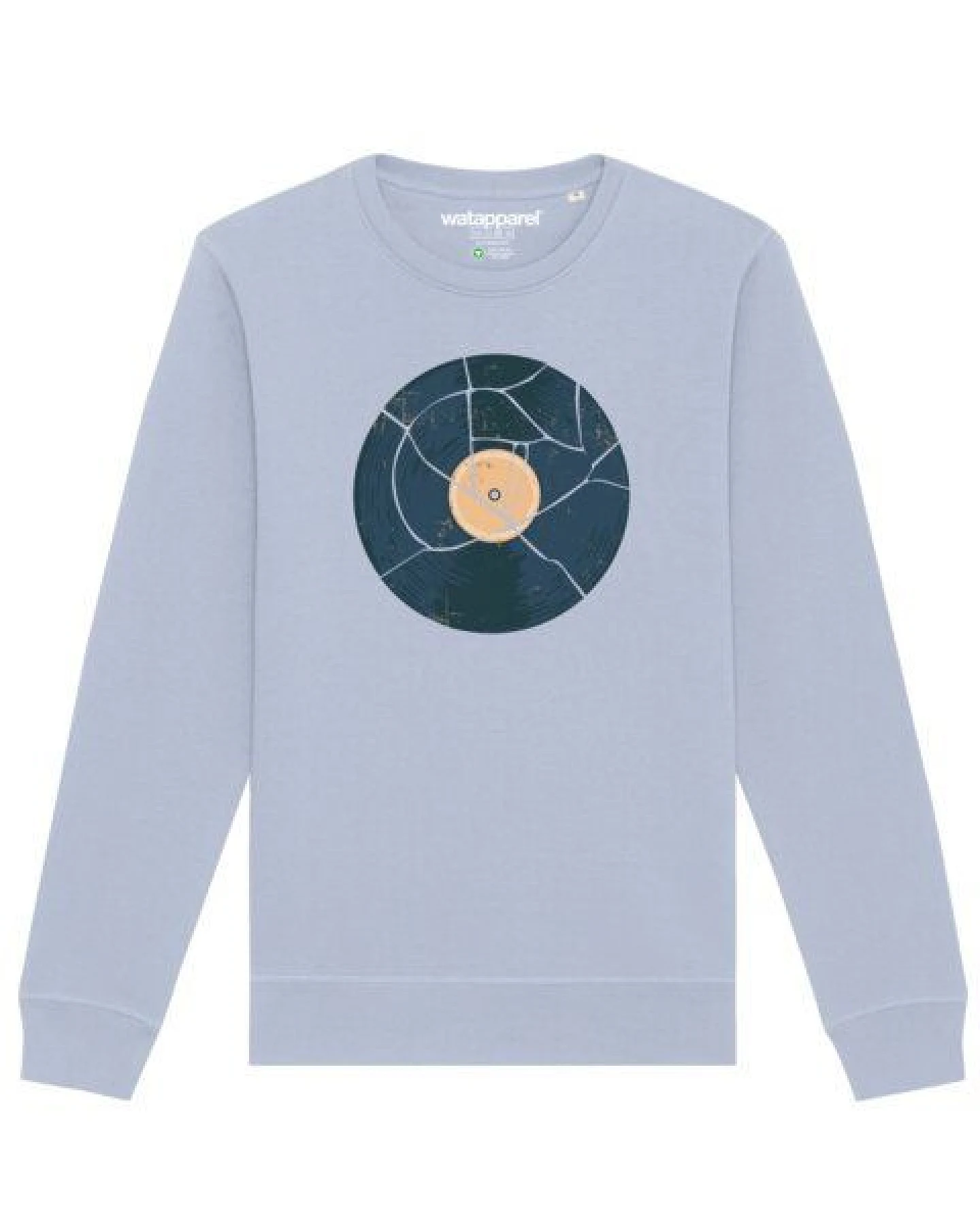 watapparel Sweatshirt Unisex Broken Vinyl – Ansicht 2