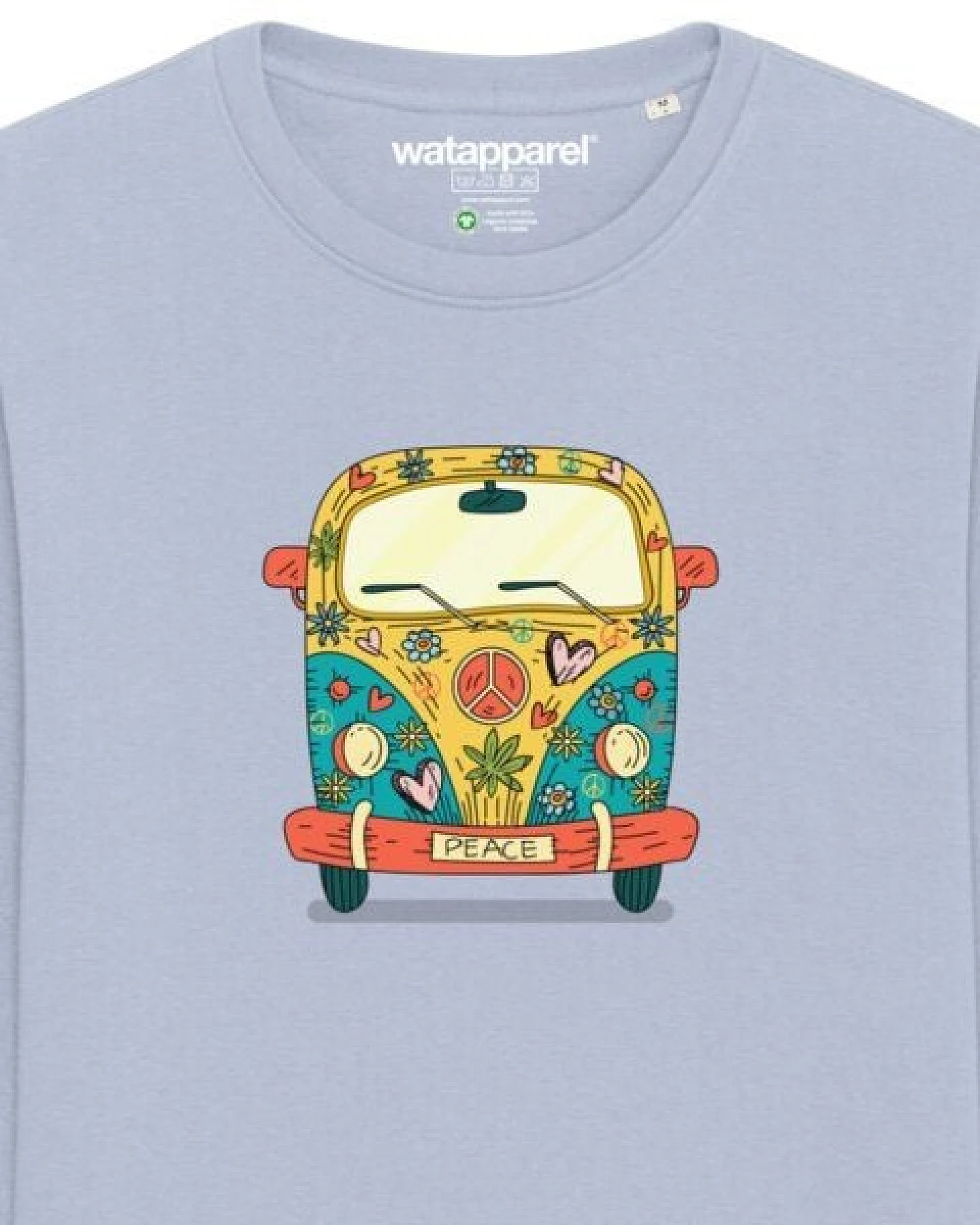 watapparel Sweatshirt Unisex Hippies Bus – Ansicht 3