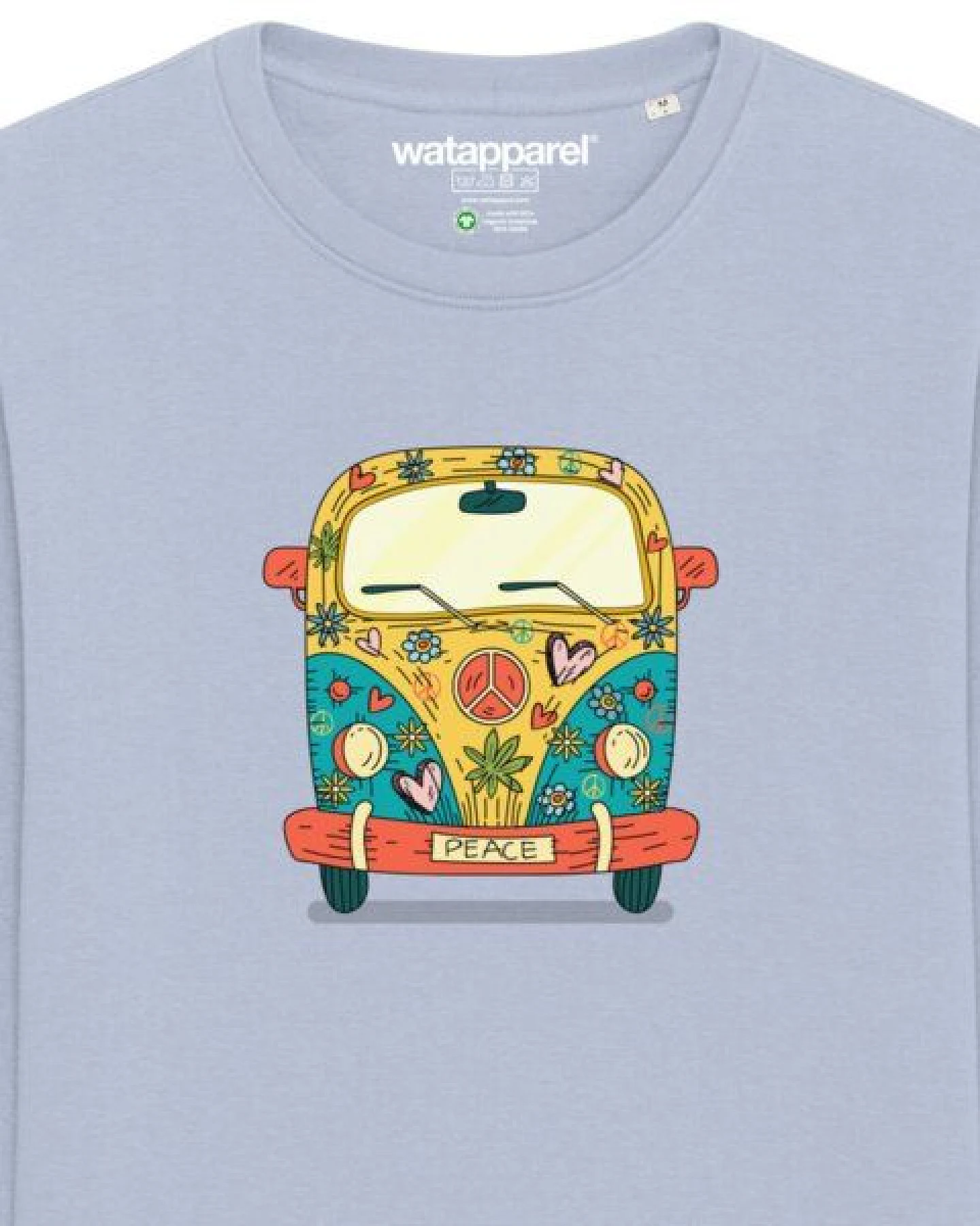 watapparel Sweatshirt Unisex Hippies Bus – Ansicht 3