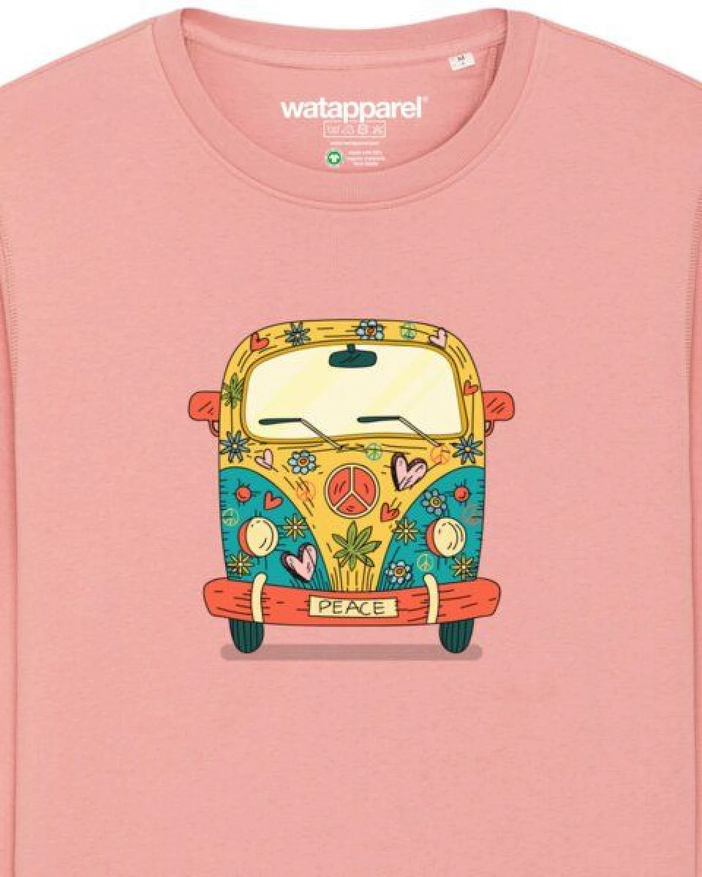 watapparel Sweatshirt Unisex Hippies Bus – Ansicht 3
