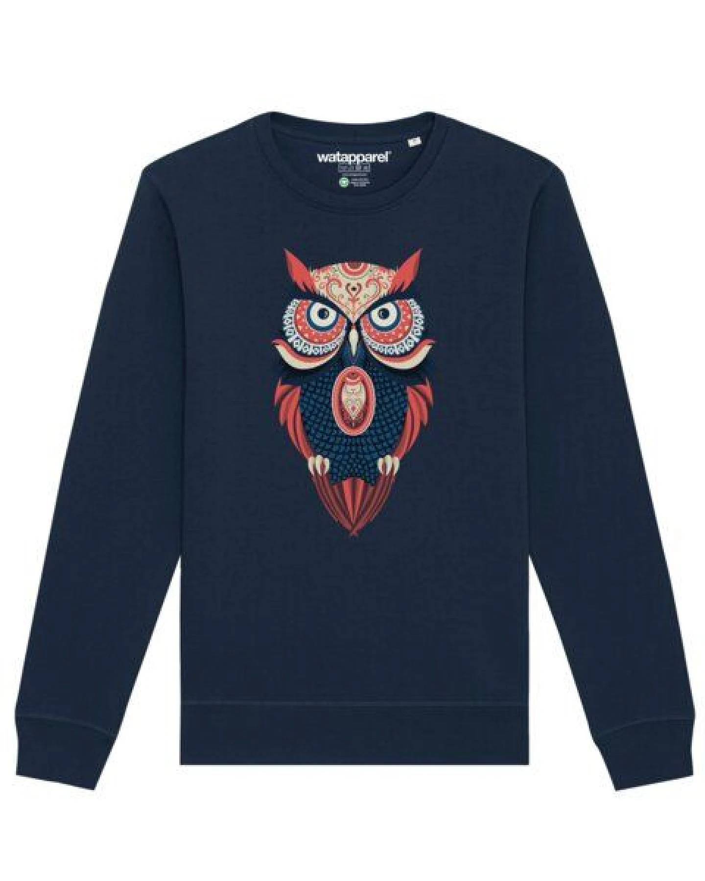 watapparel Sweatshirt Unisex Colorful Owl – Ansicht 2