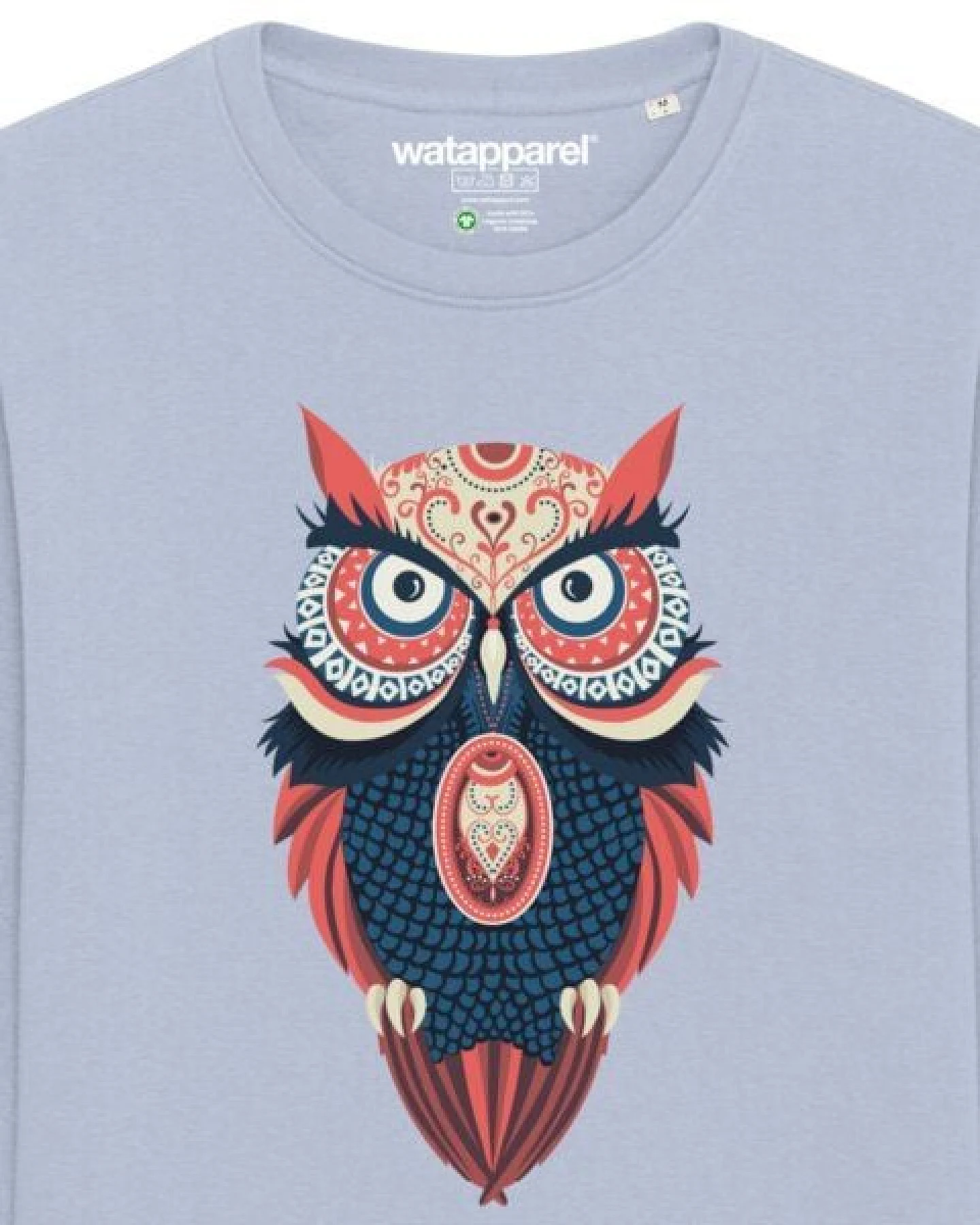 watapparel Sweatshirt Unisex Colorful Owl – Ansicht 3