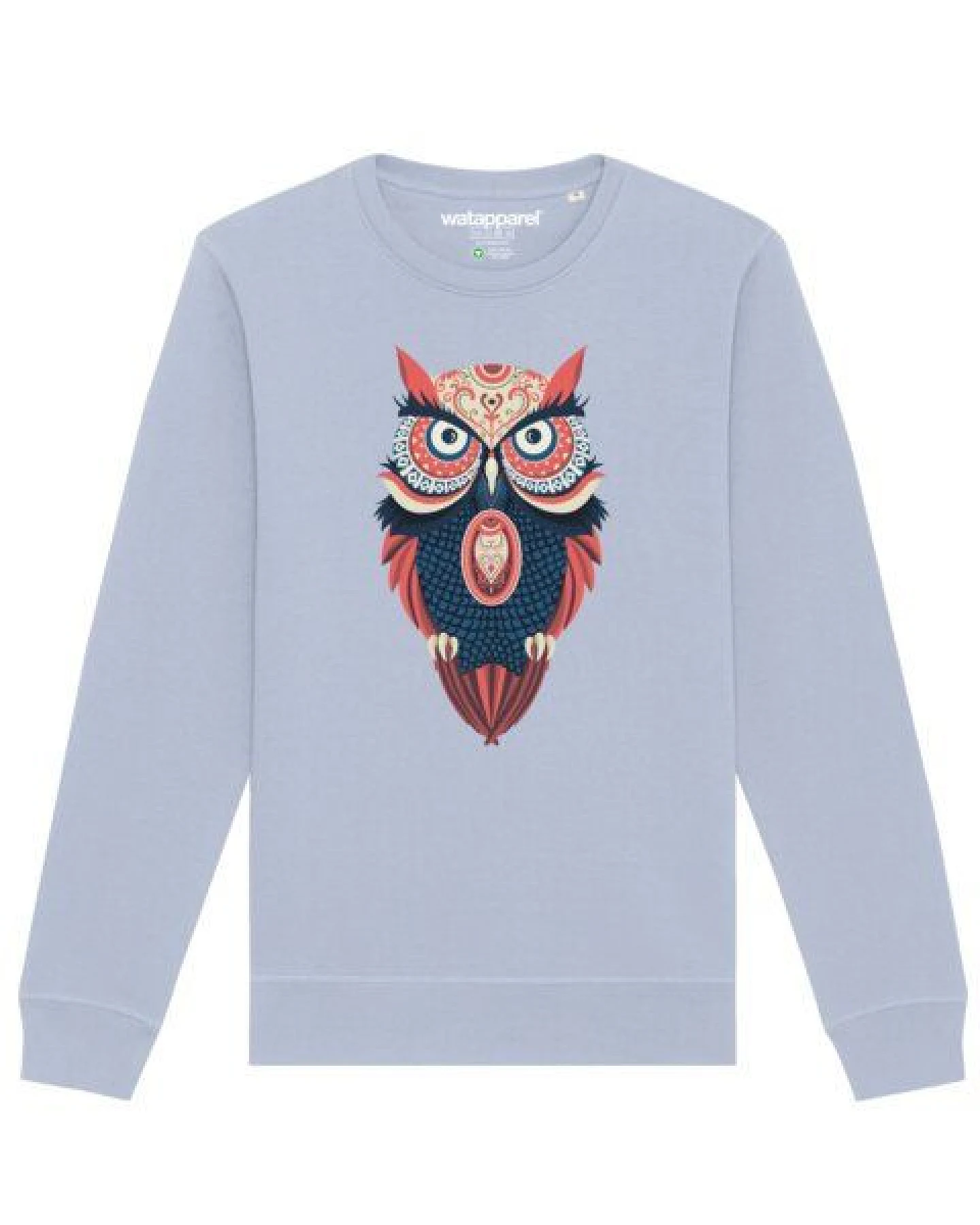 watapparel Sweatshirt Unisex Colorful Owl – Ansicht 2