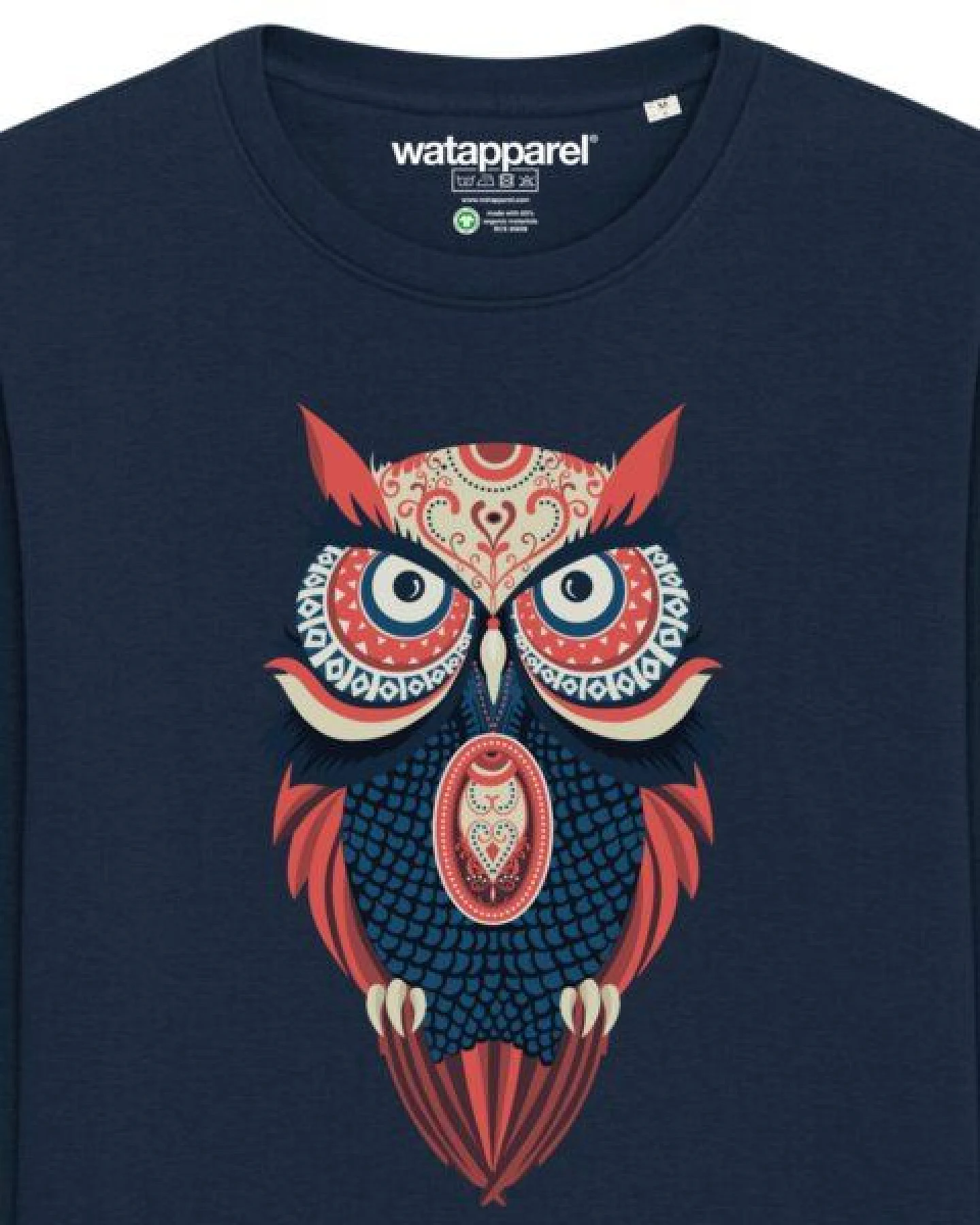 watapparel Sweatshirt Unisex Colorful Owl – Ansicht 3