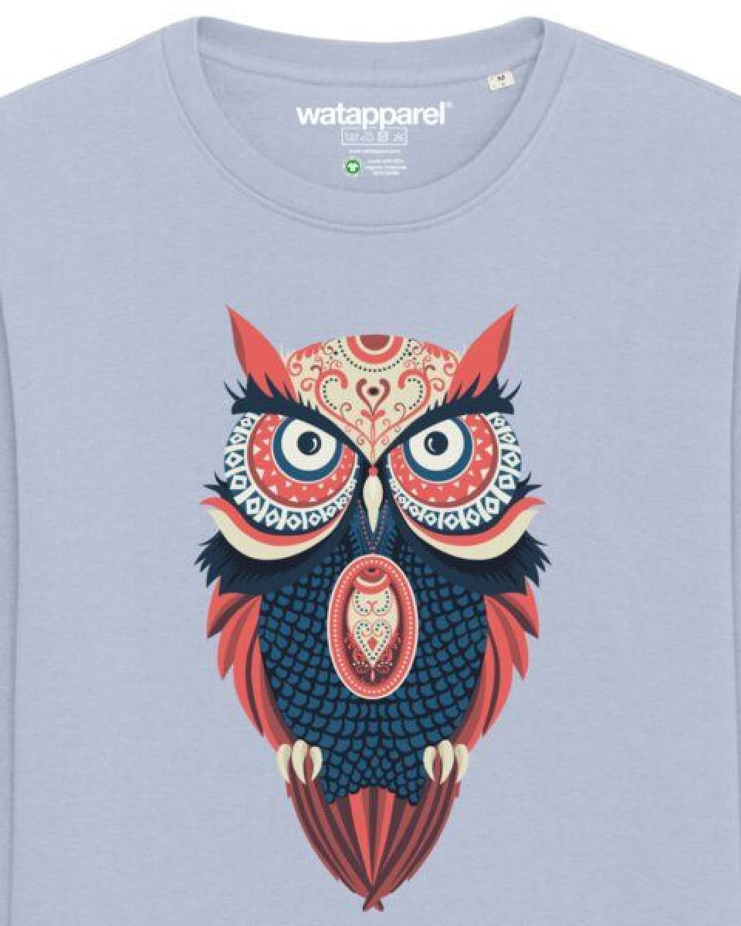 watapparel Sweatshirt Unisex Colorful Owl – Ansicht 3