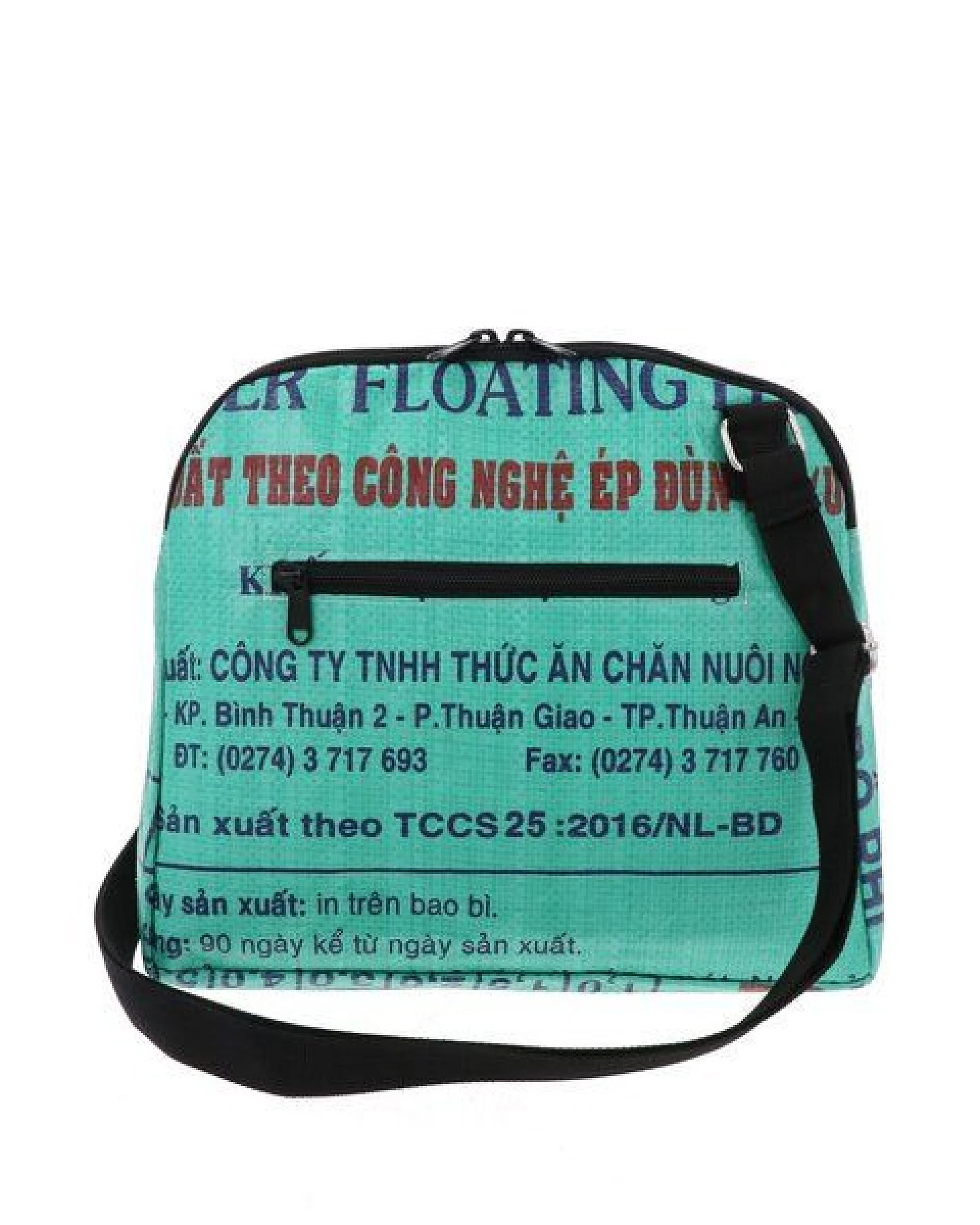 MoreThanHip Schultertasche aus Zement- oder Tierfuttersäcken - Stylische Damentasche mit Charakter - Amara – Ansicht 4