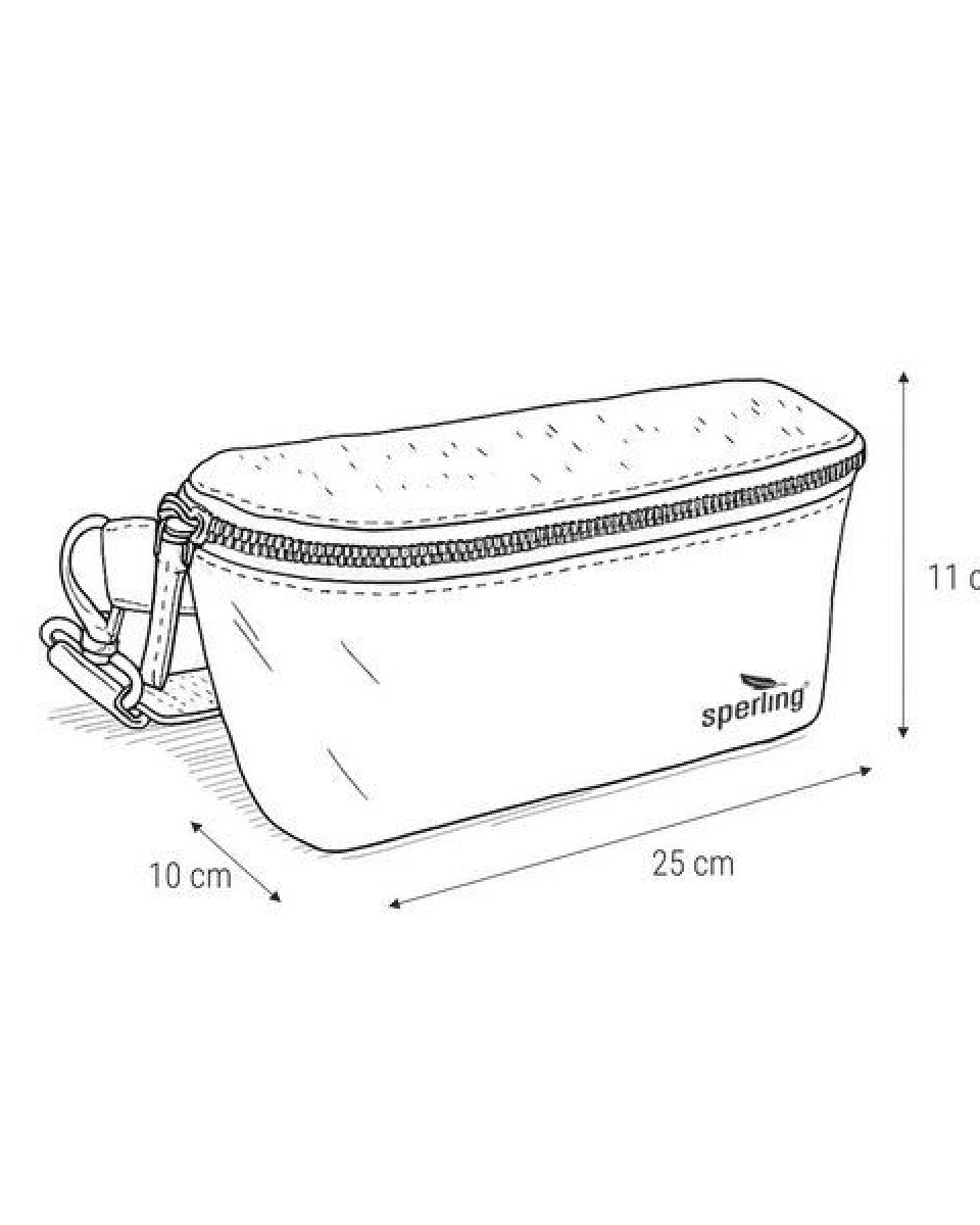 Sperling Bauchtasche "Casual" aus recyceltem PET & Kork mit Innenaufteilung – Ansicht 2