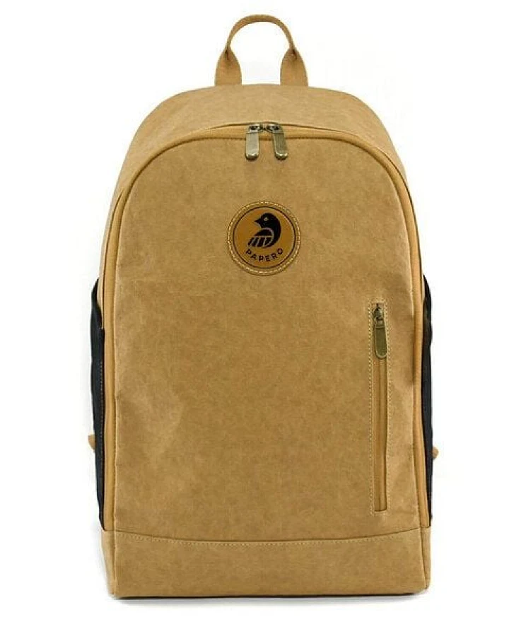 Papero Rucksack aus Kraft Papier 22L FOX wasserfest, reißfest für Damen & Herren