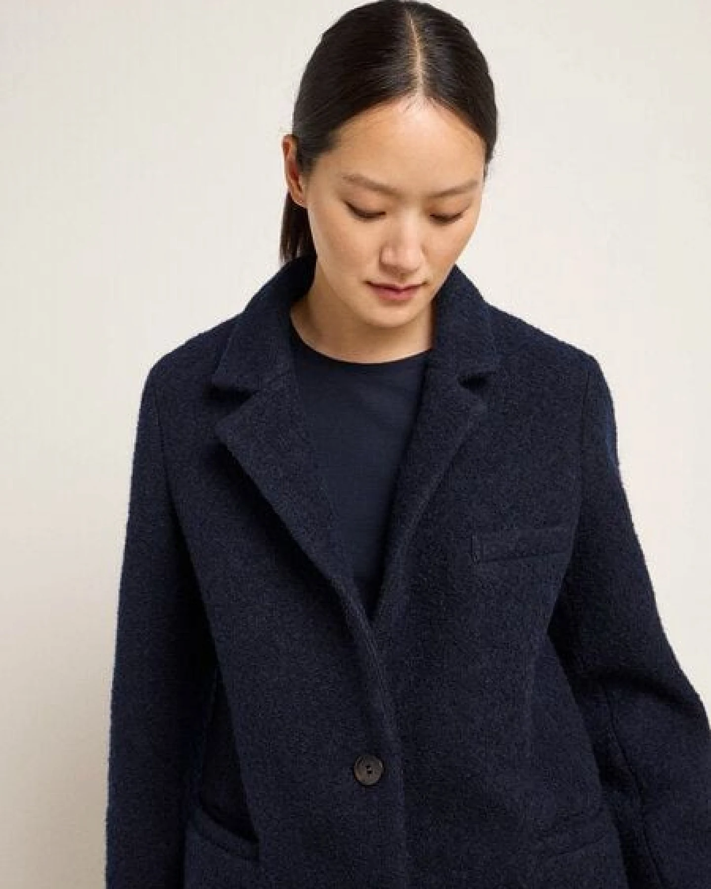 LANIUS Boucle Blazermantel aus Bio-Schurwolle – Ansicht 4