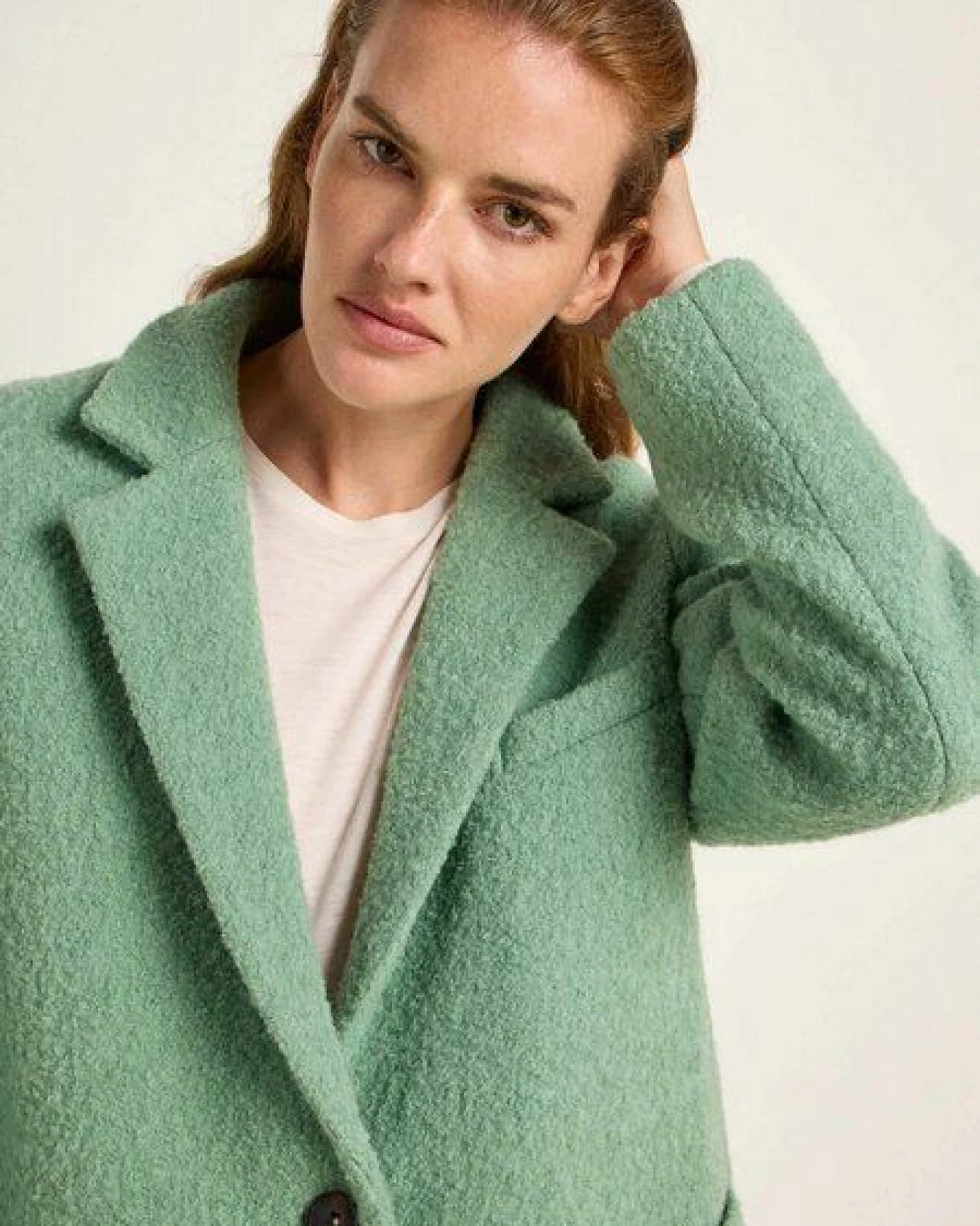 LANIUS Boucle Blazermantel aus Bio-Schurwolle – Ansicht 3
