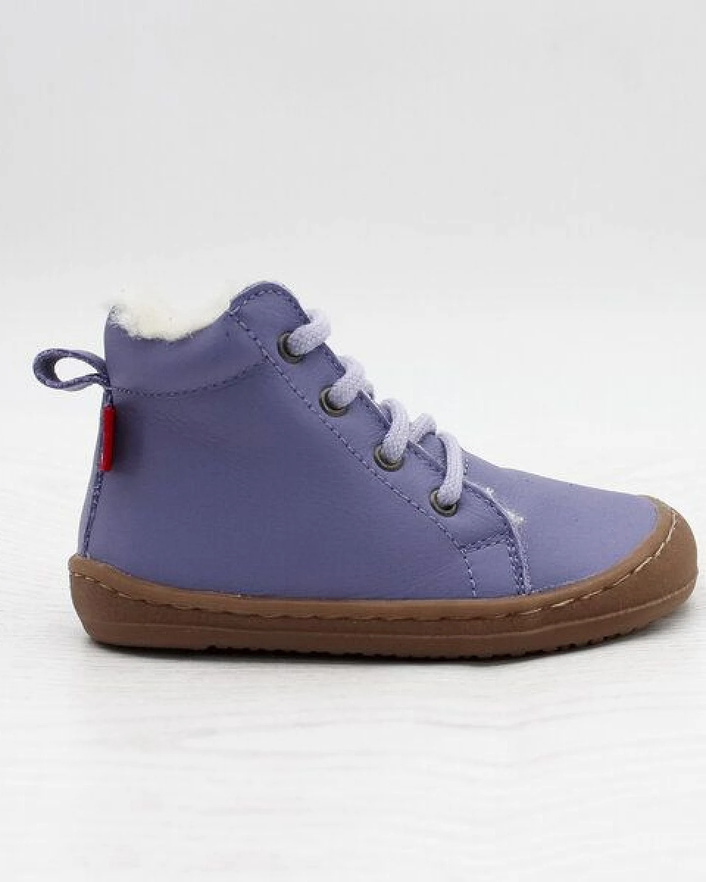 POLOLO Barfußhalbschuh, wollgefüttert, Schnürung – Ansicht 3