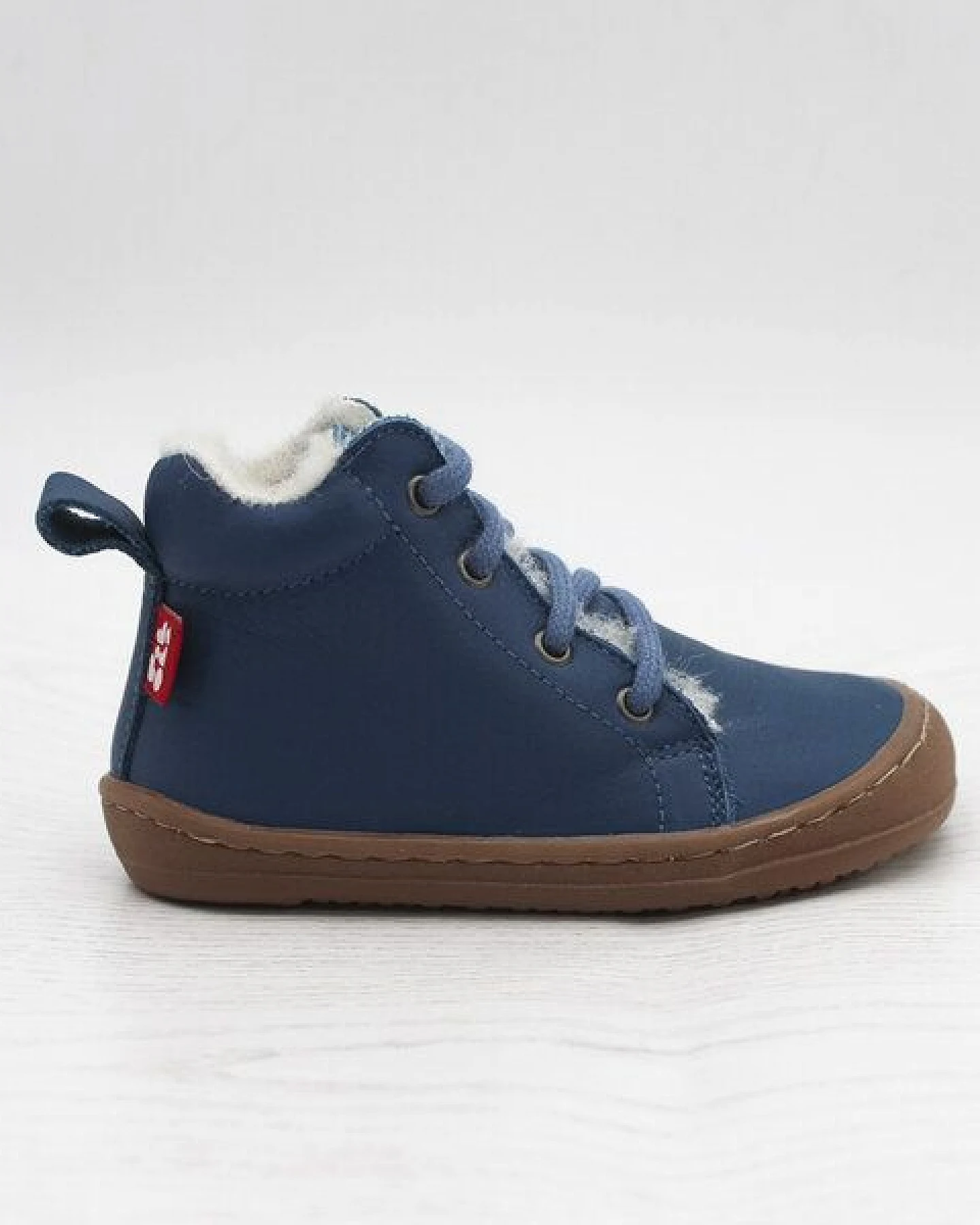 POLOLO Barfußhalbschuh, wollgefüttert, Schnürung – Ansicht 3