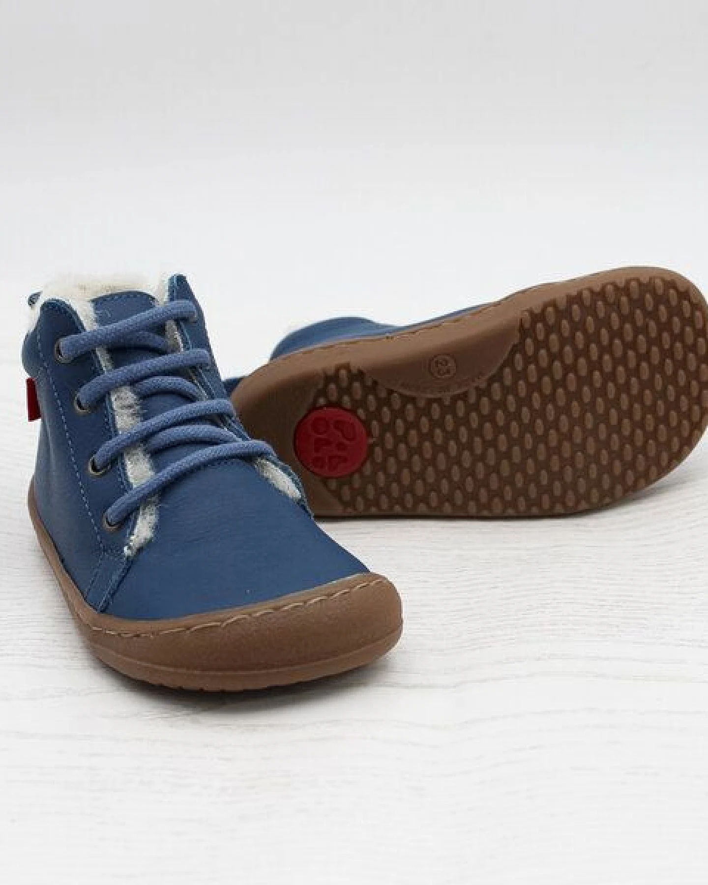 POLOLO Barfußhalbschuh, wollgefüttert, Schnürung – Ansicht 4