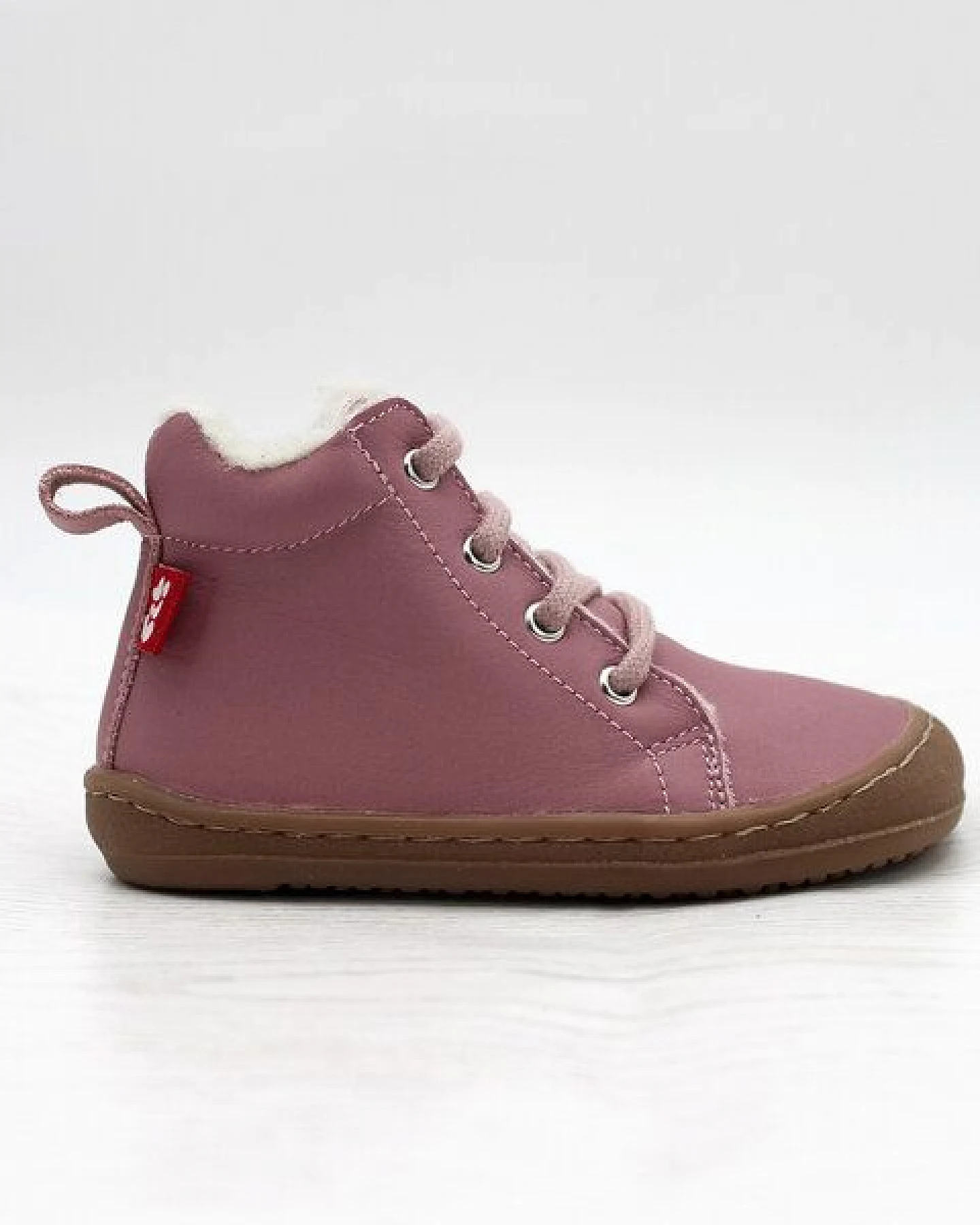 POLOLO Barfußhalbschuh, wollgefüttert, Schnürung – Ansicht 3