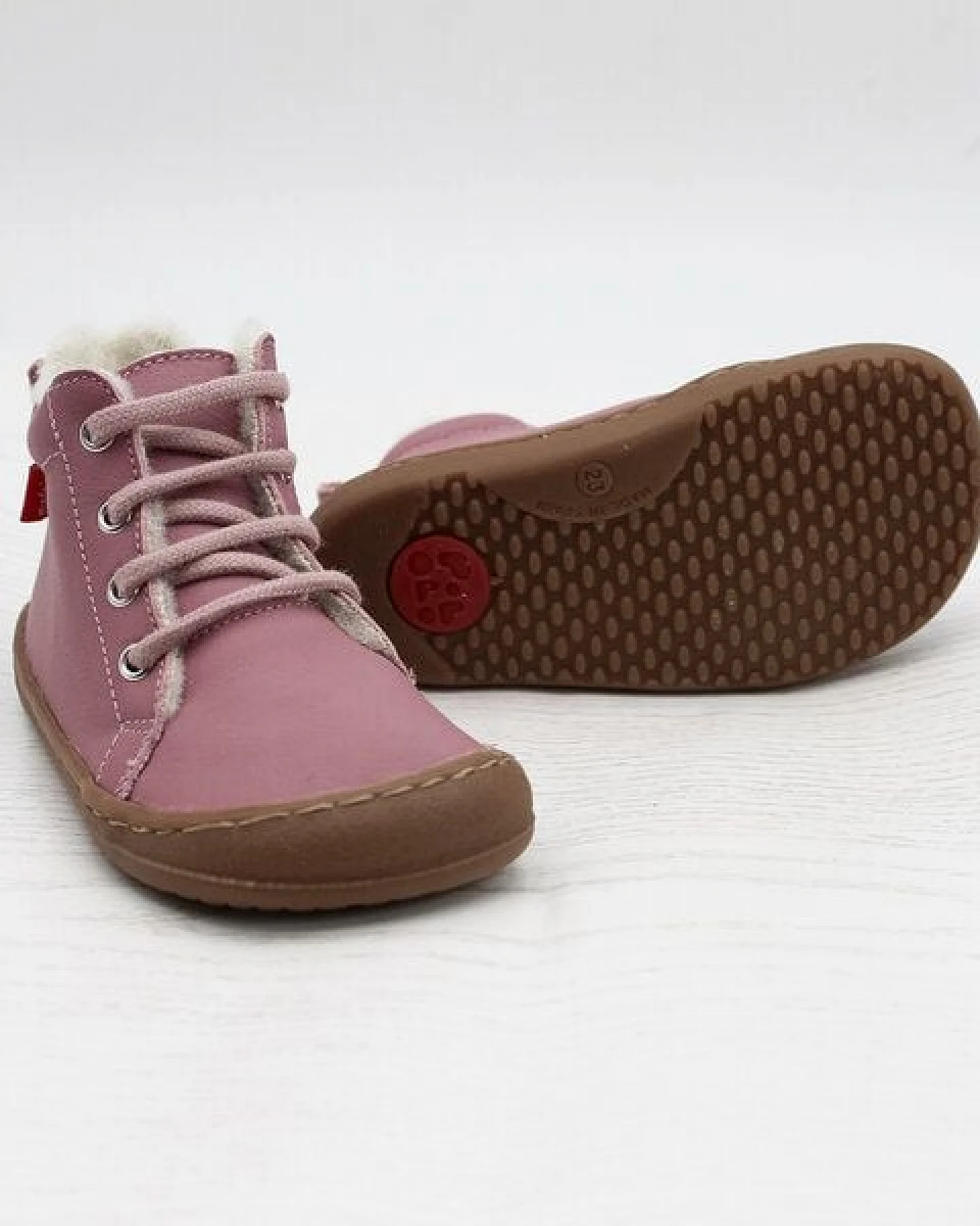POLOLO Barfußhalbschuh, wollgefüttert, Schnürung – Ansicht 4