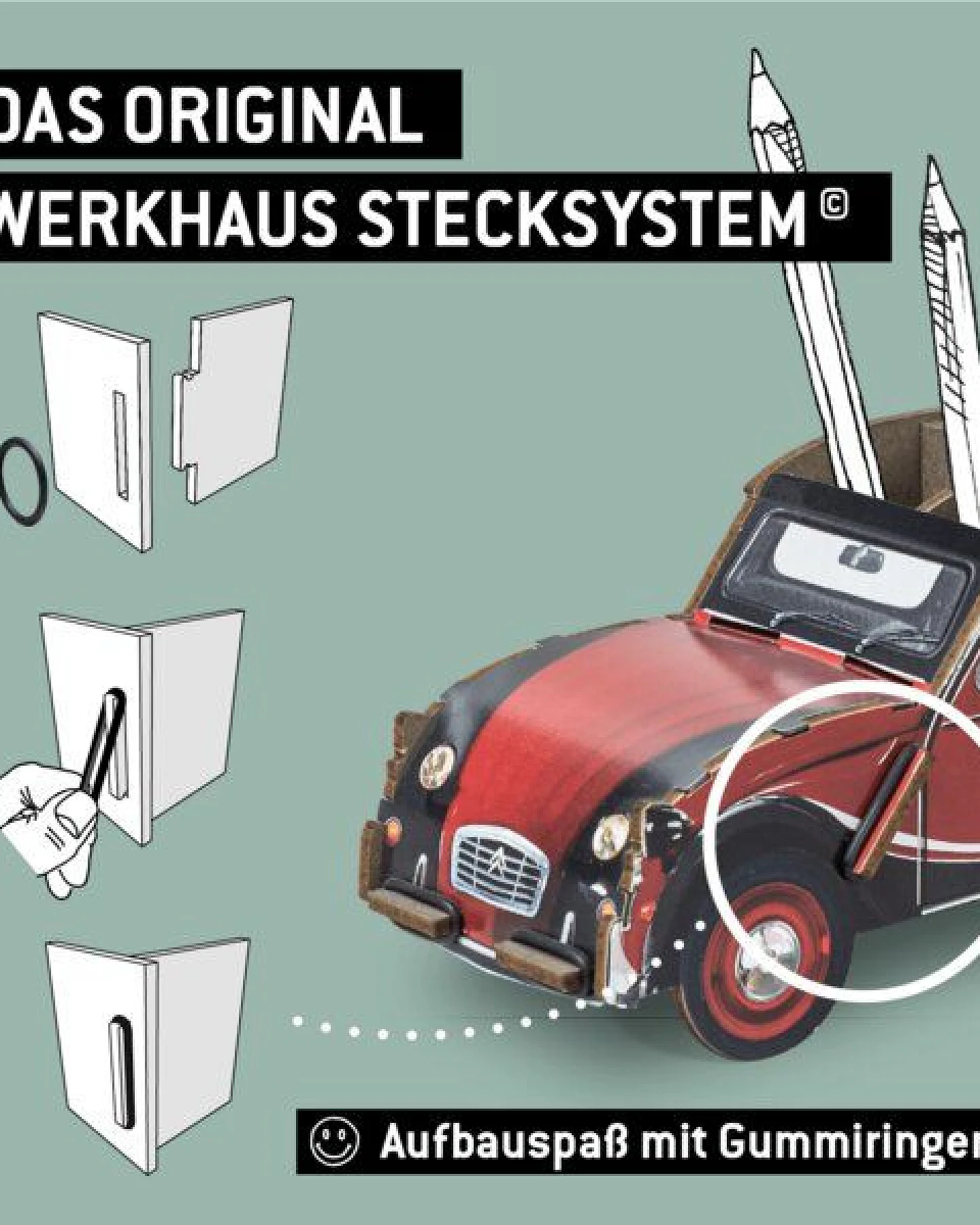 WERKHAUS Stiftebox 2CV Ente - Charleston – Ansicht 4
