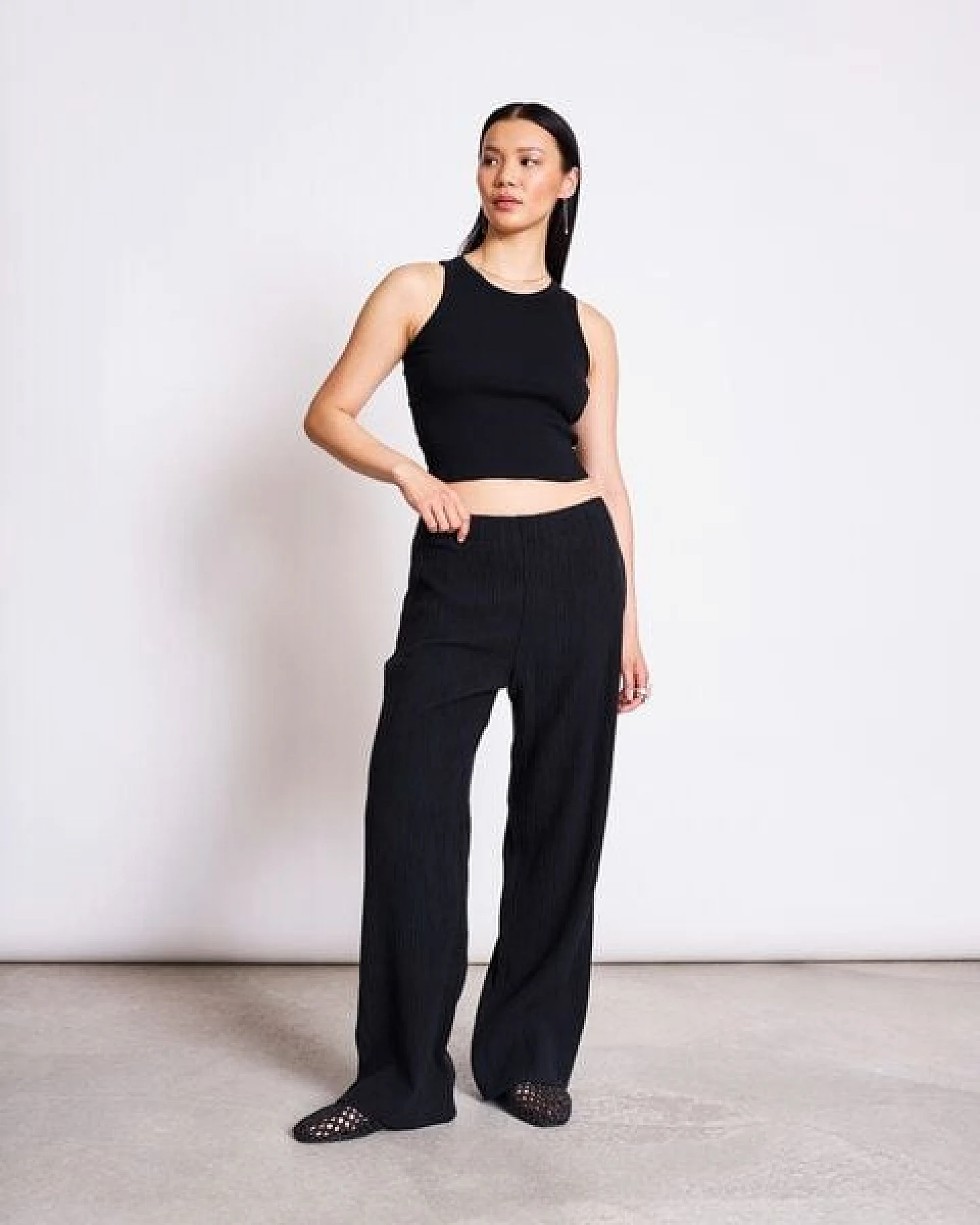 JAN N JUNE Weite Crinkle-Hose HAVA – Ansicht 2