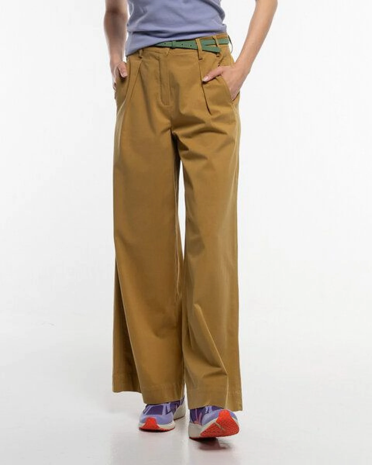 Alma & Lovis Weite Marlenehose aus softem Lyocell-Cotton-Mix – Ansicht 3