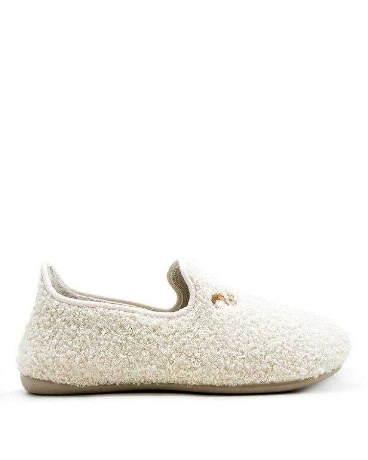 Veganer "thies ® Rec Teddy Closed Slipper" aus ultraweichem, recyceltem Fell