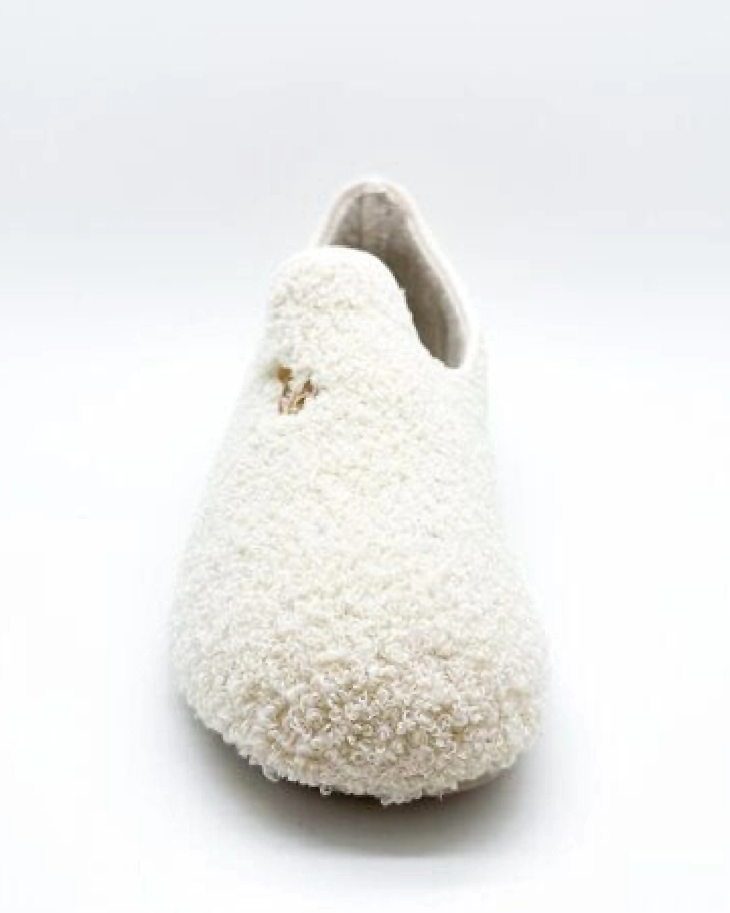 Veganer "thies ® Rec Teddy Closed Slipper" aus ultraweichem, recyceltem Fell – Ansicht 4