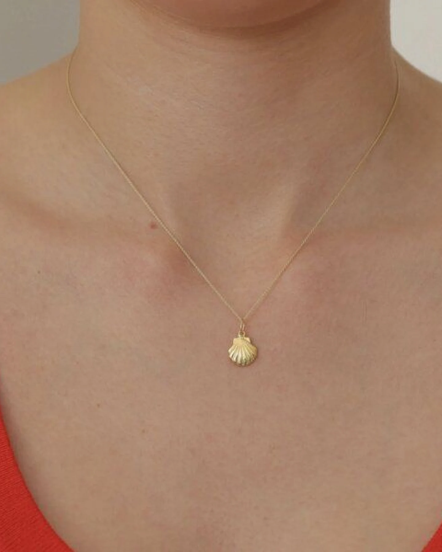 BELLYBIRD Jewellery Halskette - kleine Muschel, Anhänger/ Silber/ Silber vergoldet – Ansicht 4