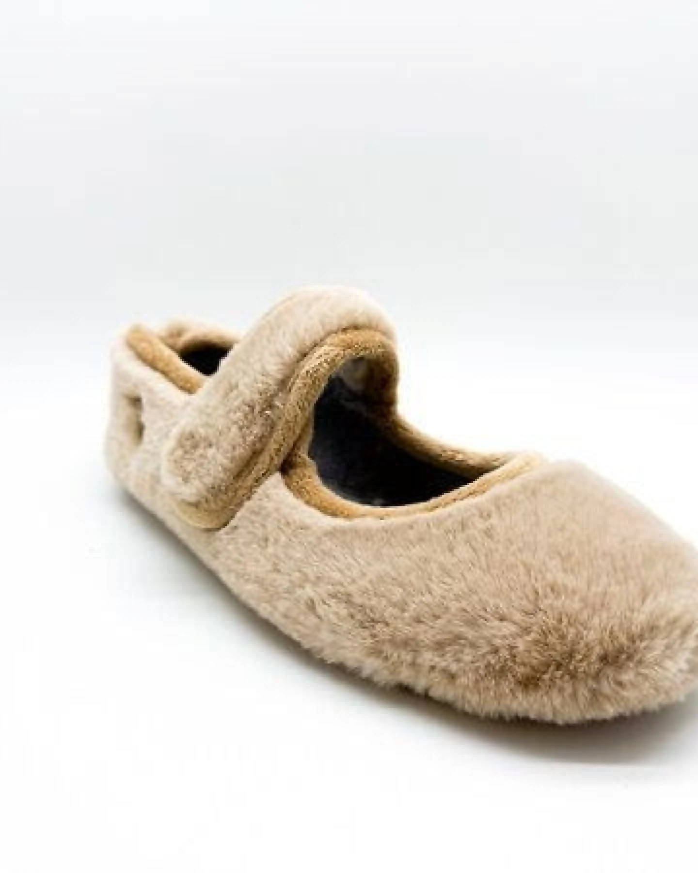 Veganer Hausschuh "thies ® Rec Fur Ballerina" aus ultraweichem, recyceltem Fell, fair produziert – Ansicht 3
