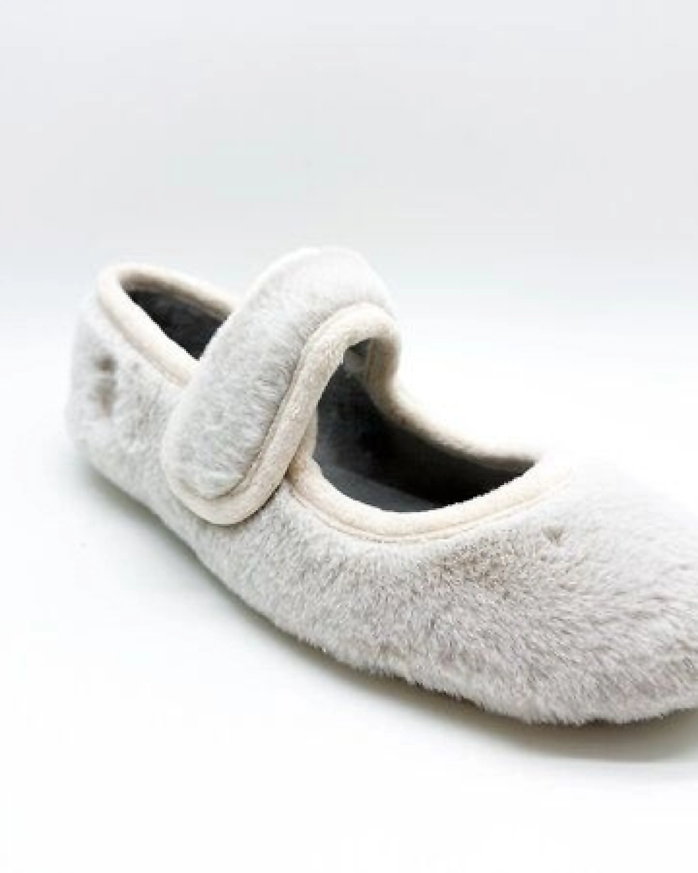 Veganer Hausschuh "thies ® Rec Fur Ballerina" aus ultraweichem, recyceltem Fell, fair produziert – Ansicht 3