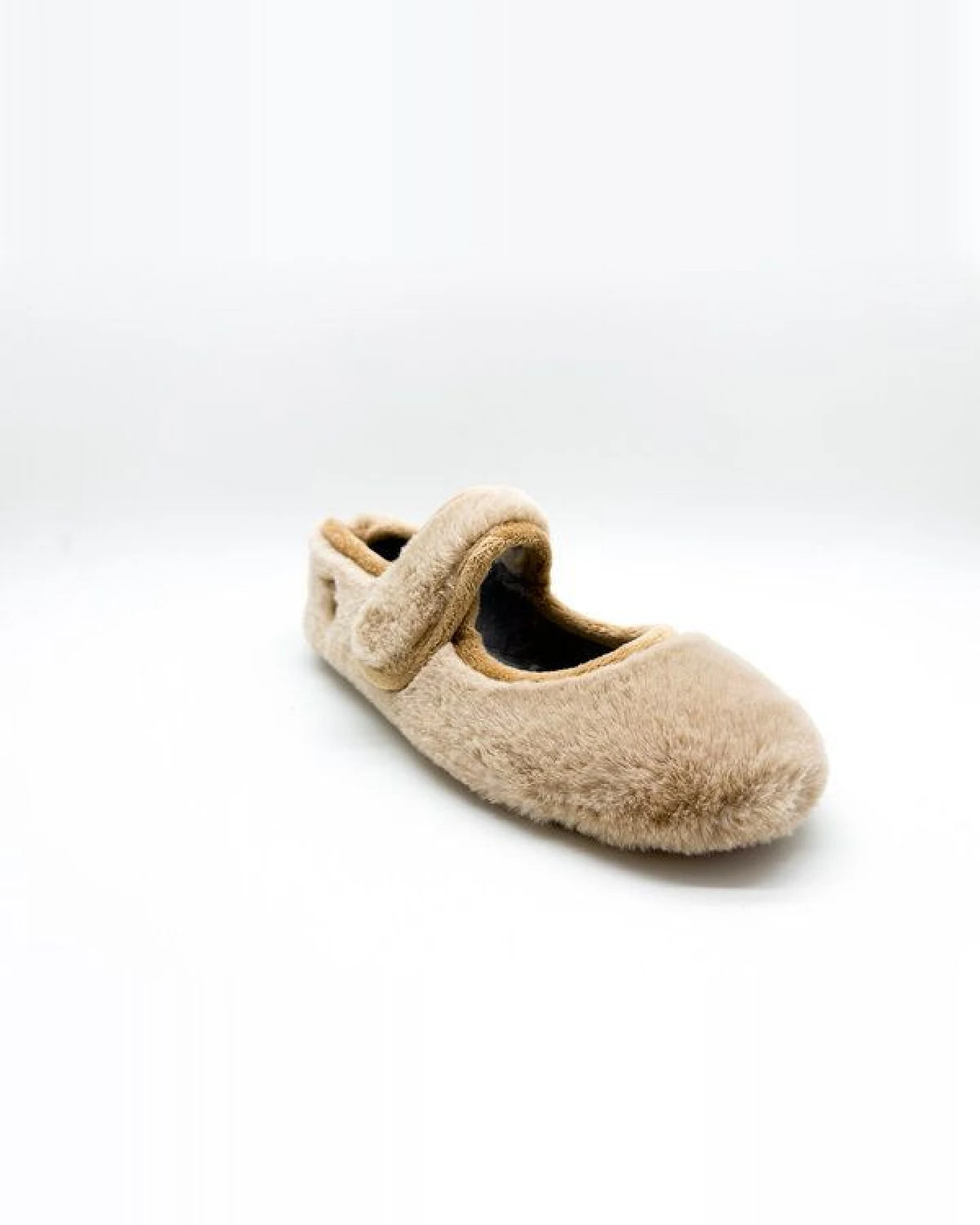 Veganer Hausschuh "thies ® Rec Fur Ballerina" aus ultraweichem, recyceltem Fell, fair produziert – Ansicht 3