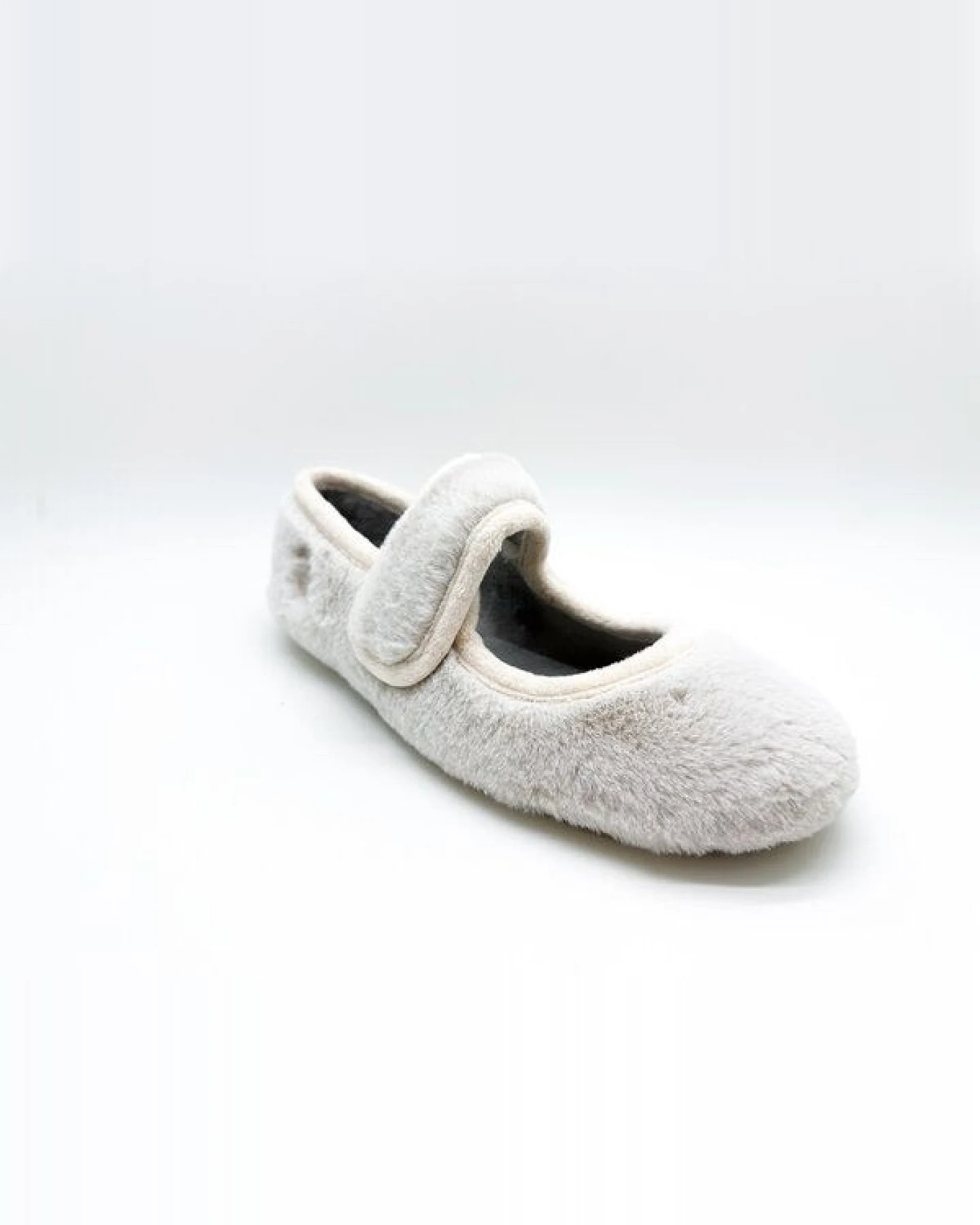Veganer Hausschuh "thies ® Rec Fur Ballerina" aus ultraweichem, recyceltem Fell, fair produziert – Ansicht 3