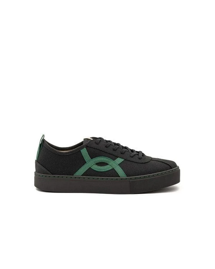 Vesica Piscis Footwear KAFKA BLACK SNEAKER OF RECYCLED COTTON