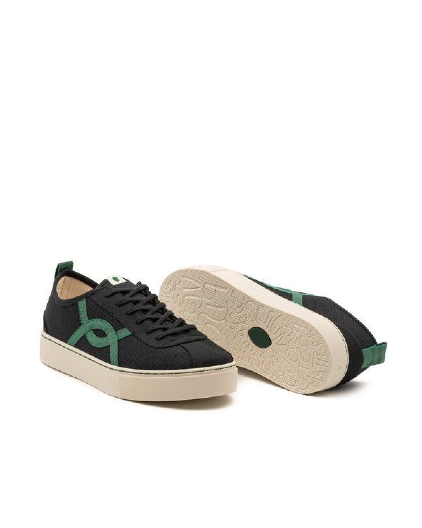 Vesica Piscis Footwear KAFKA BLACK SNEAKER OF RECYCLED COTTON – Ansicht 2
