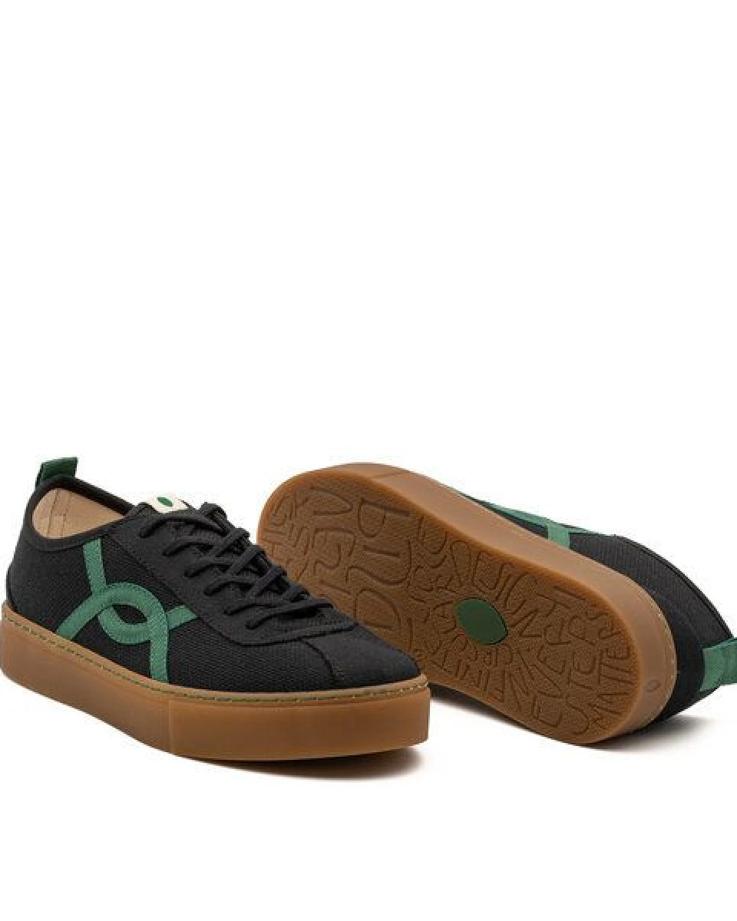 Vesica Piscis Footwear KAFKA BLACK SNEAKER OF RECYCLED COTTON – Ansicht 2