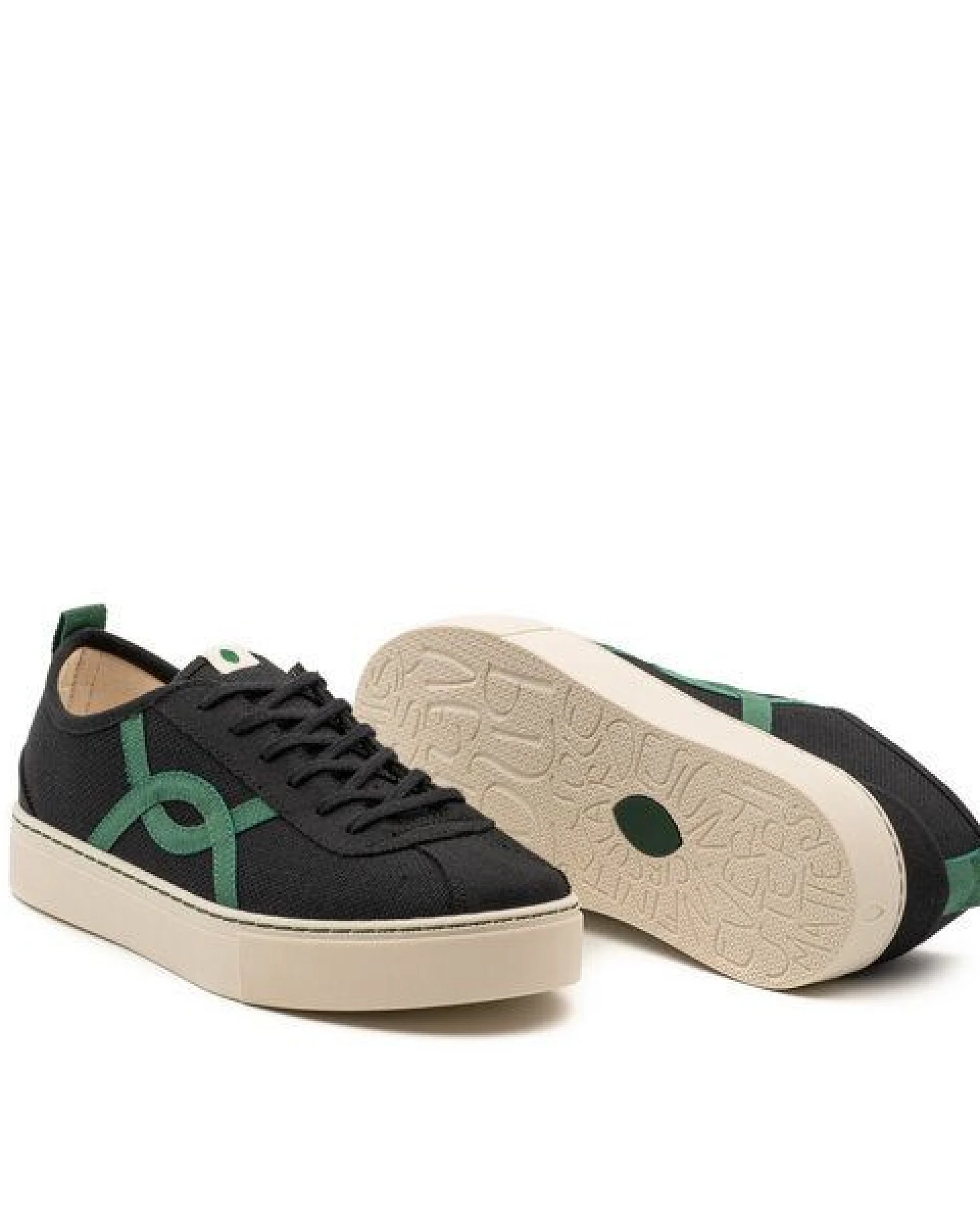 Vesica Piscis Footwear KAFKA BLACK SNEAKER OF RECYCLED COTTON – Ansicht 2