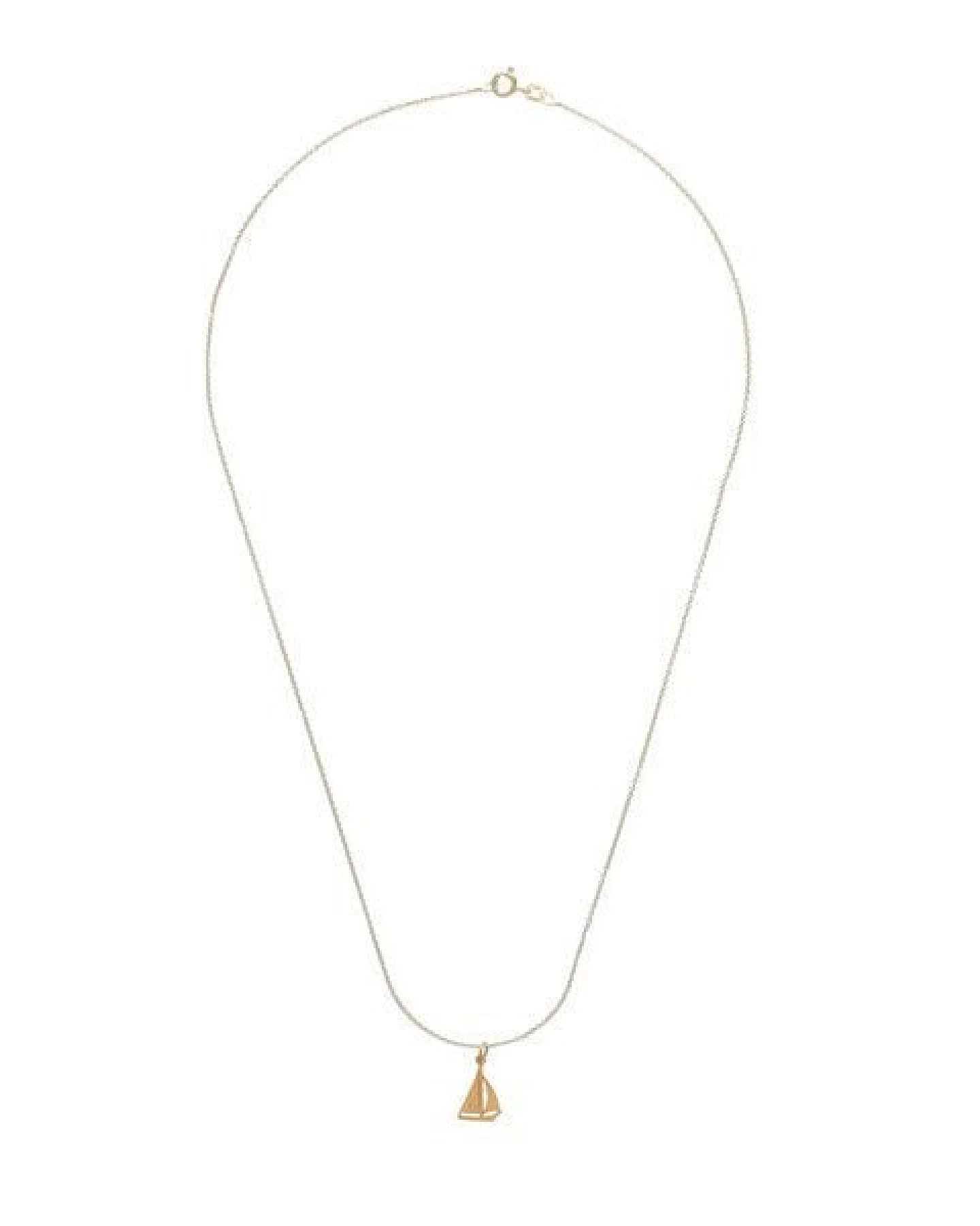 BELLYBIRD Jewellery Halskette - kleines Segelboot, Anhänger/ Silber/ Silber vergoldet – Ansicht 4